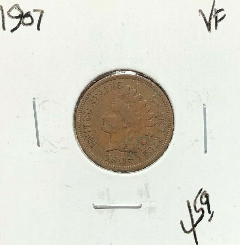 1907 INDIAN HEAD CENT~ VF ~NICE COIN~