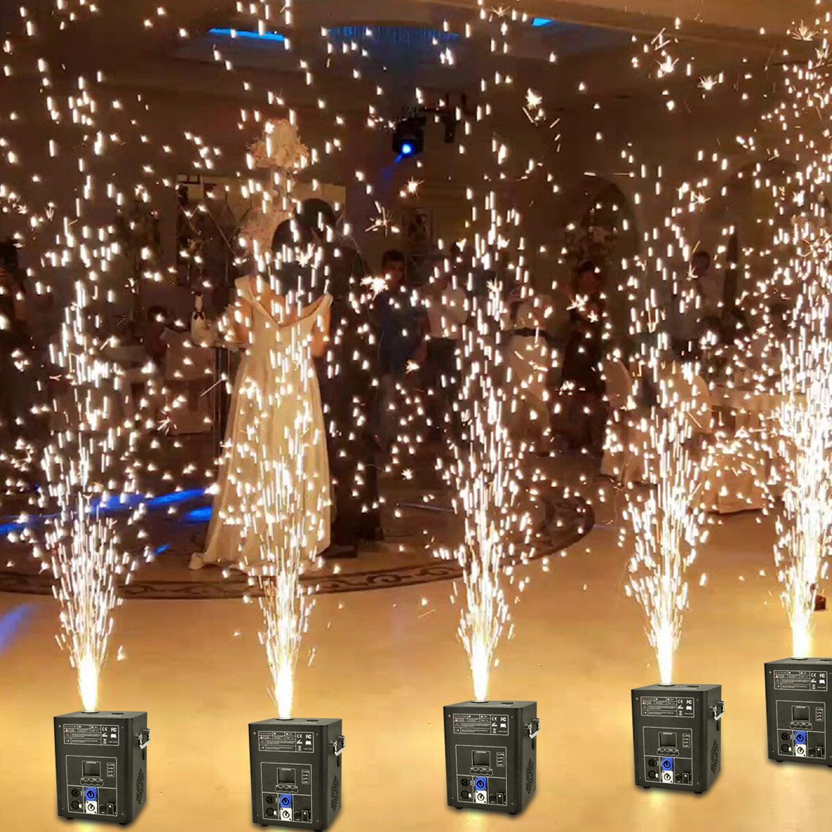 750W Cold Spark Machine Wedding DJ Party Stage Effect Firework Machine