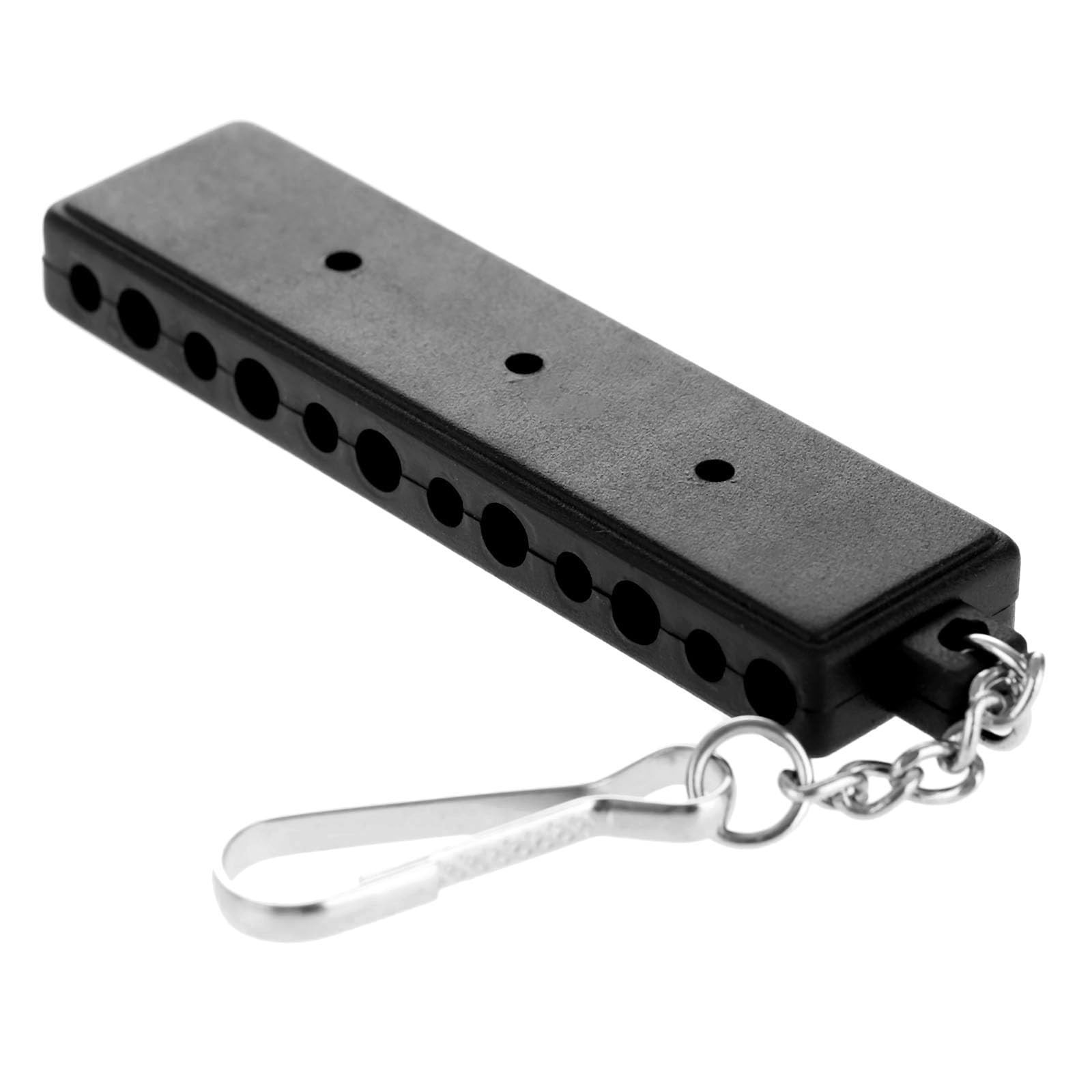Black Golf Tee Holder Carrier 12 Hole 3 Ball Portable Golf Bag Clip