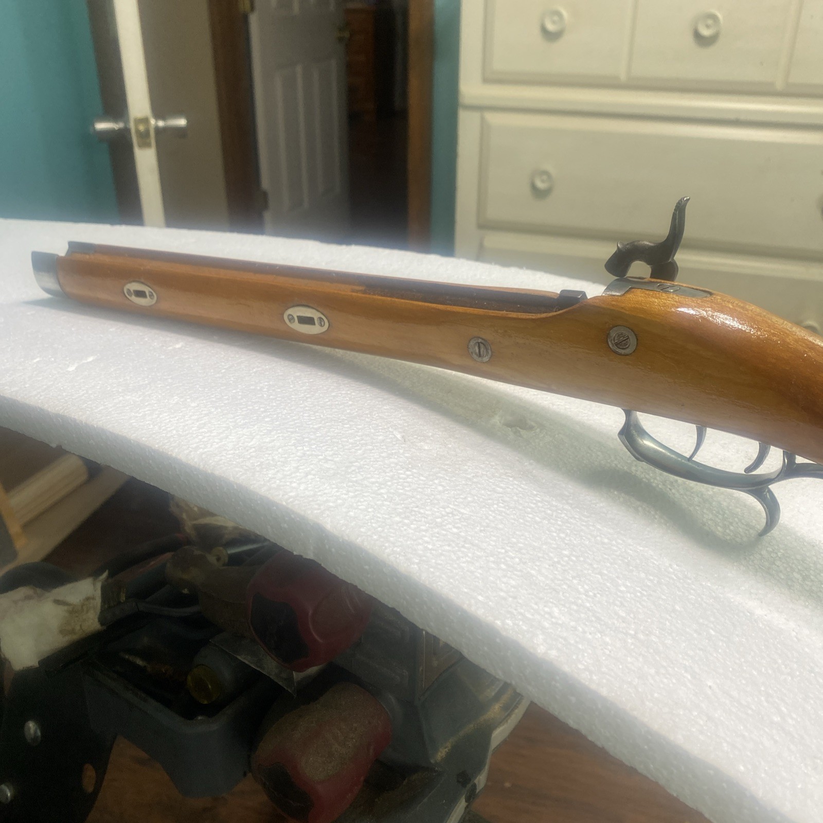 CVA Mountain Rifle Muzzleloader Stock, 15/16” Complete w/ Hickory Ramrod.Unfire.