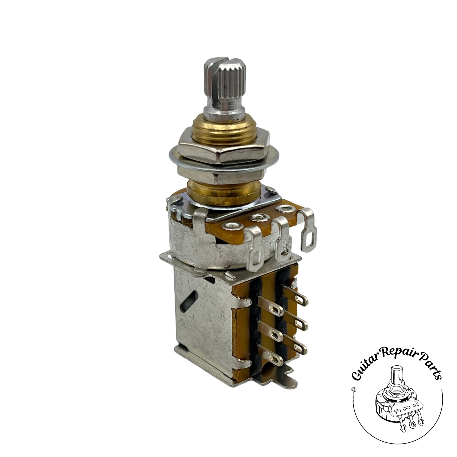 Alpha 500k Push-Push Pot, DPDT, Split-Shaft