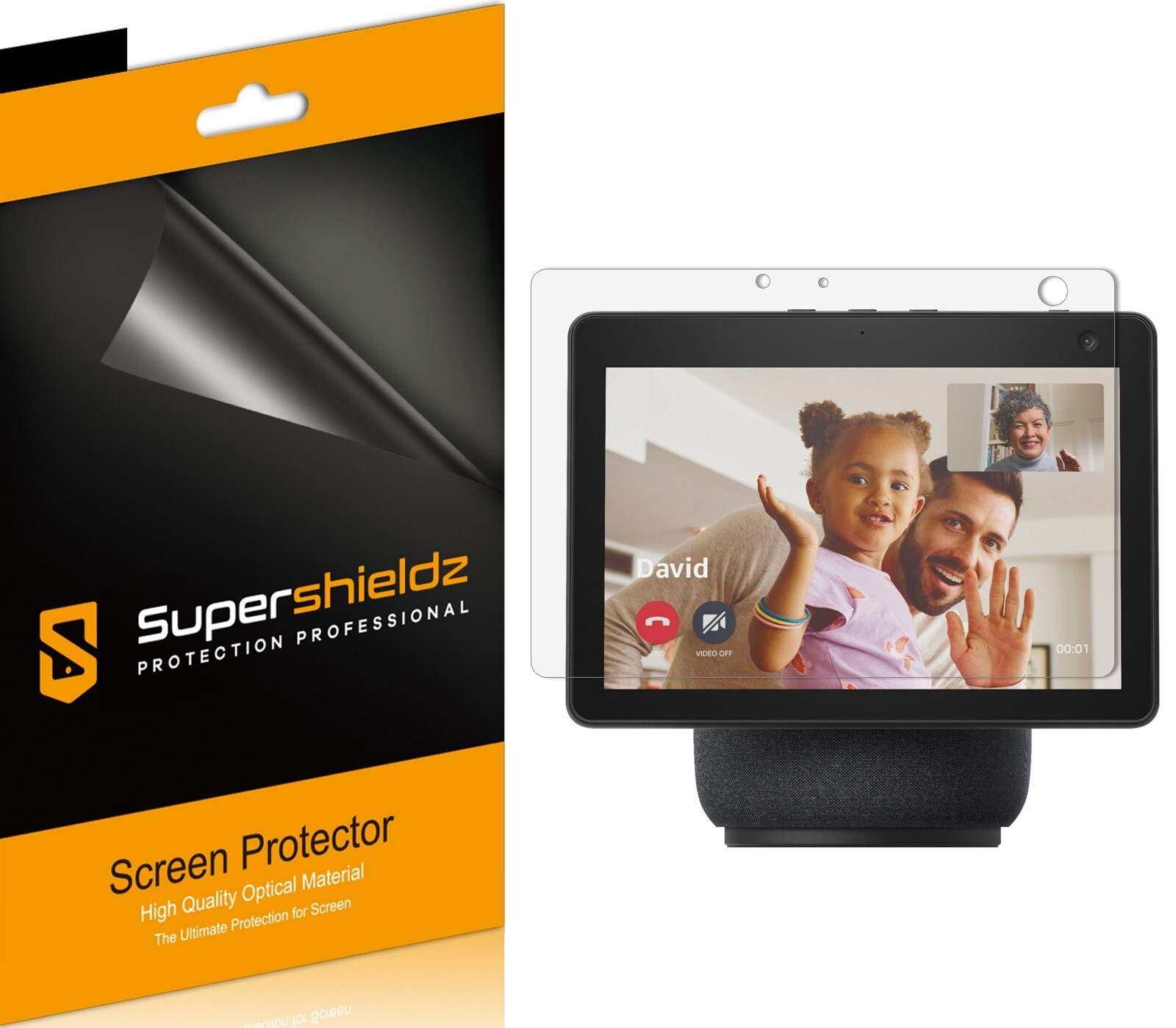 3X Supershieldz Clear Screen Protector for Amazon Echo Show 10 (10.1", 3rd Gen)
