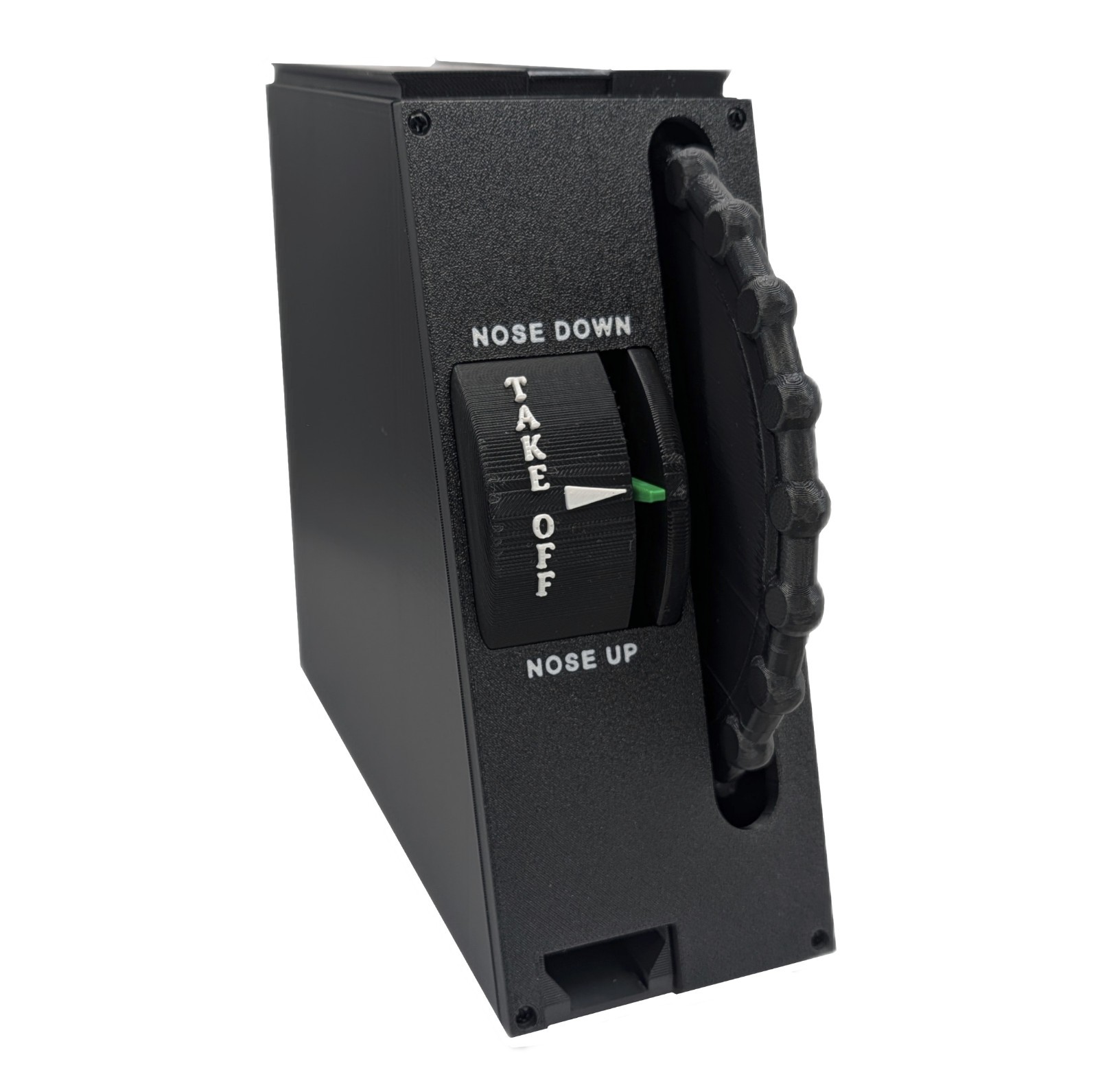 Cessna Style Elevator Trim Wheel Controller for Flight Simulators