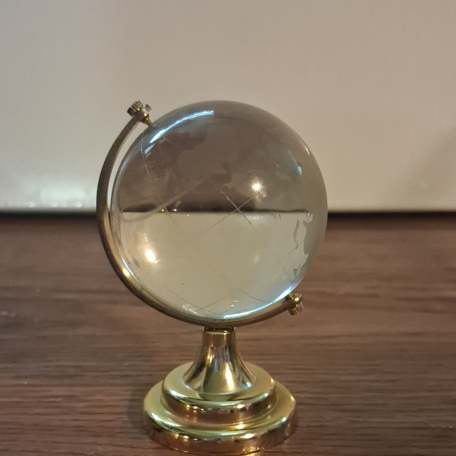 Clear Glass Tabletop  Decorative Globe
