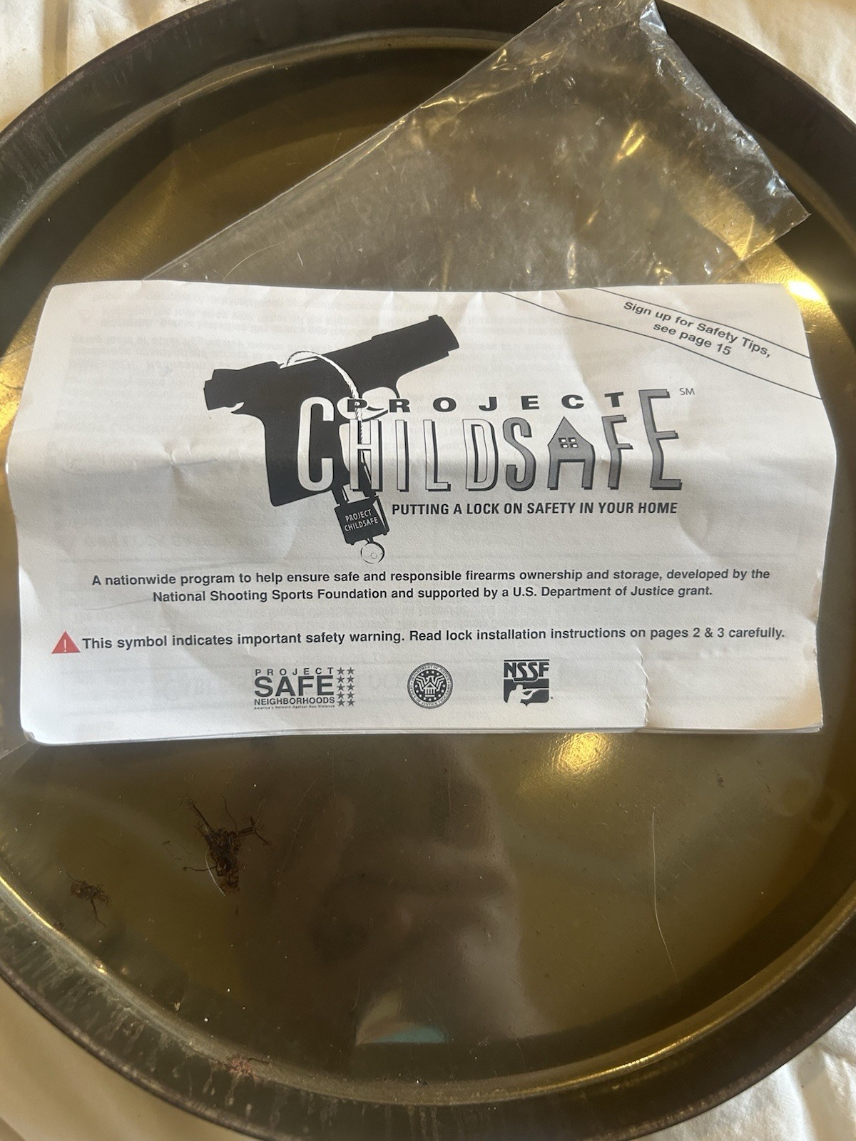 Project Child Safe Cable Gun Lock with 2 Keys New in Original Package