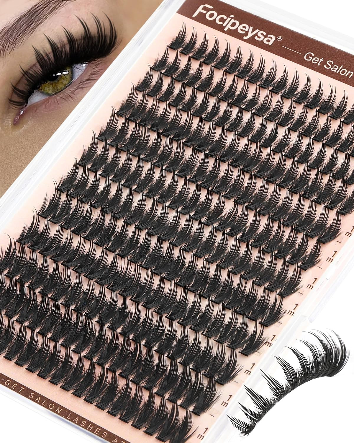 Manga Lash Clusters with Spikes Fairy Eyelash Clusters Spiky Anime Cluster Eyela