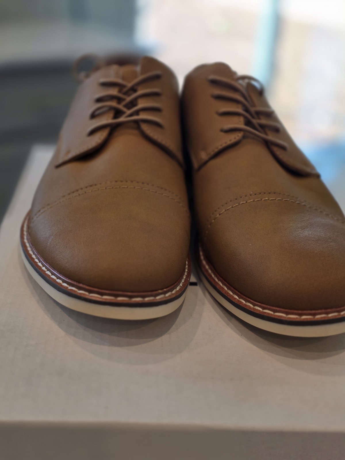 Abound Cap Toe Samson (Tan Golden ) Derby Shoe Sz 8.5M Runs Slightly Big