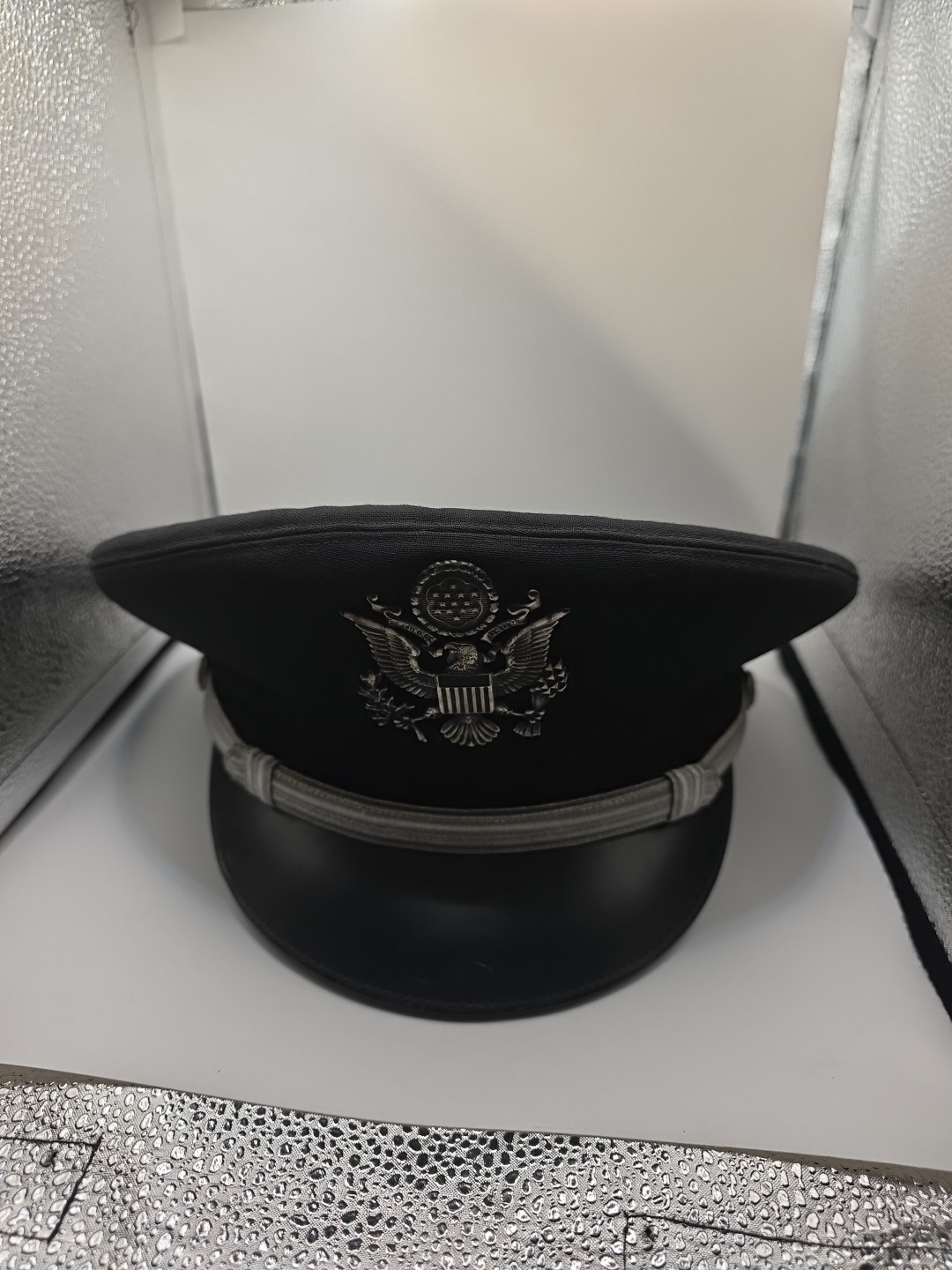 USAF Hat BANCROFT SERVICE CAP Air Force Black. Z8