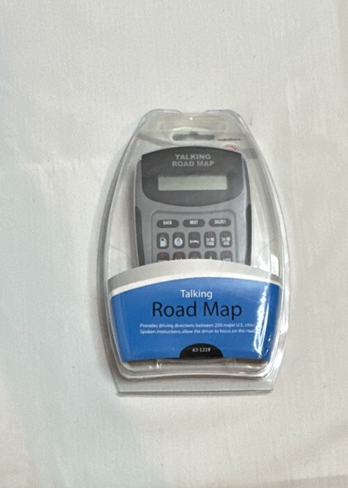 Talking Road Map RadioShack Handheld Navigator New Sealed Vtg *