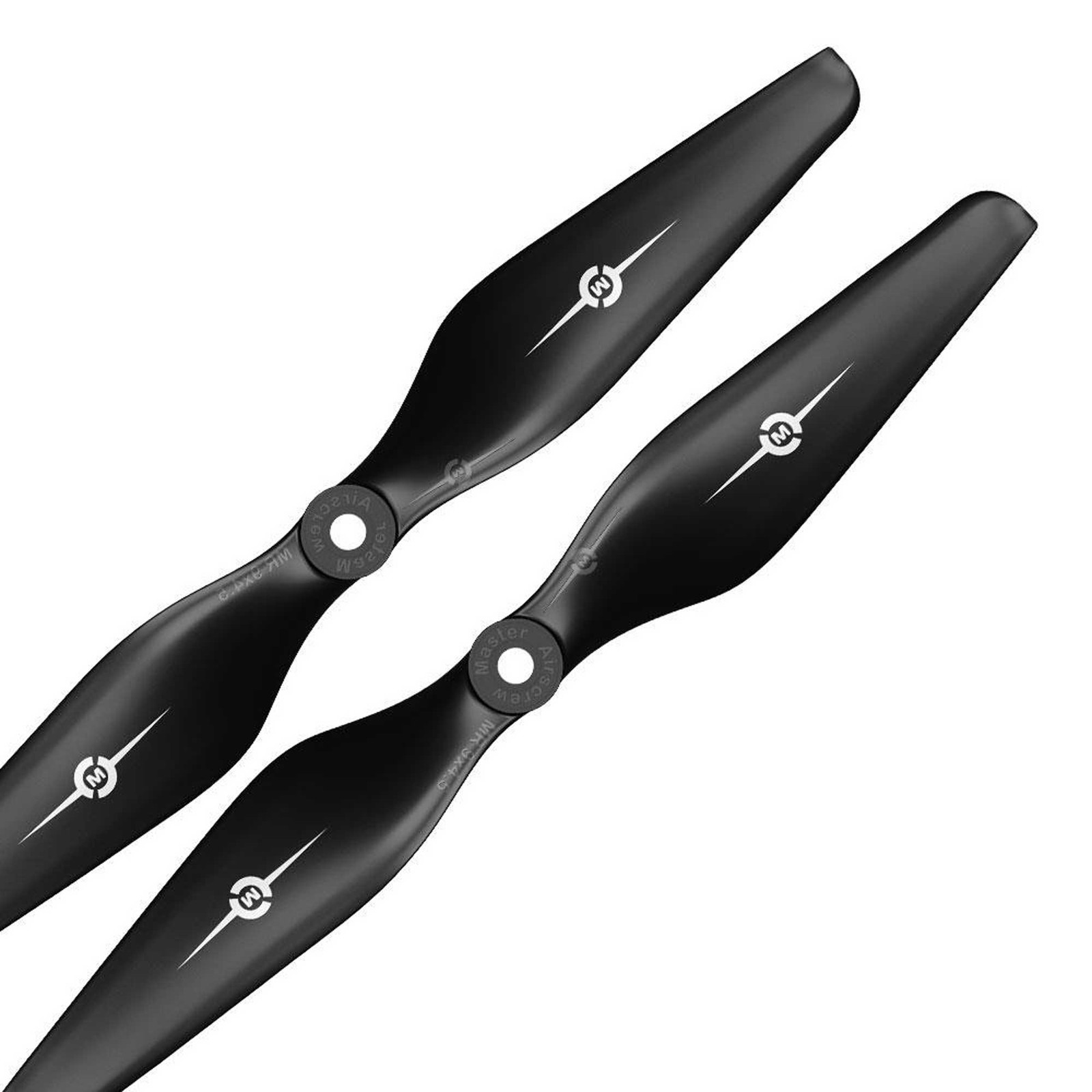 Master Airscrew/windsor Propeller MR - 9x4.5 Propeller Set x2 Black MASMR0945B