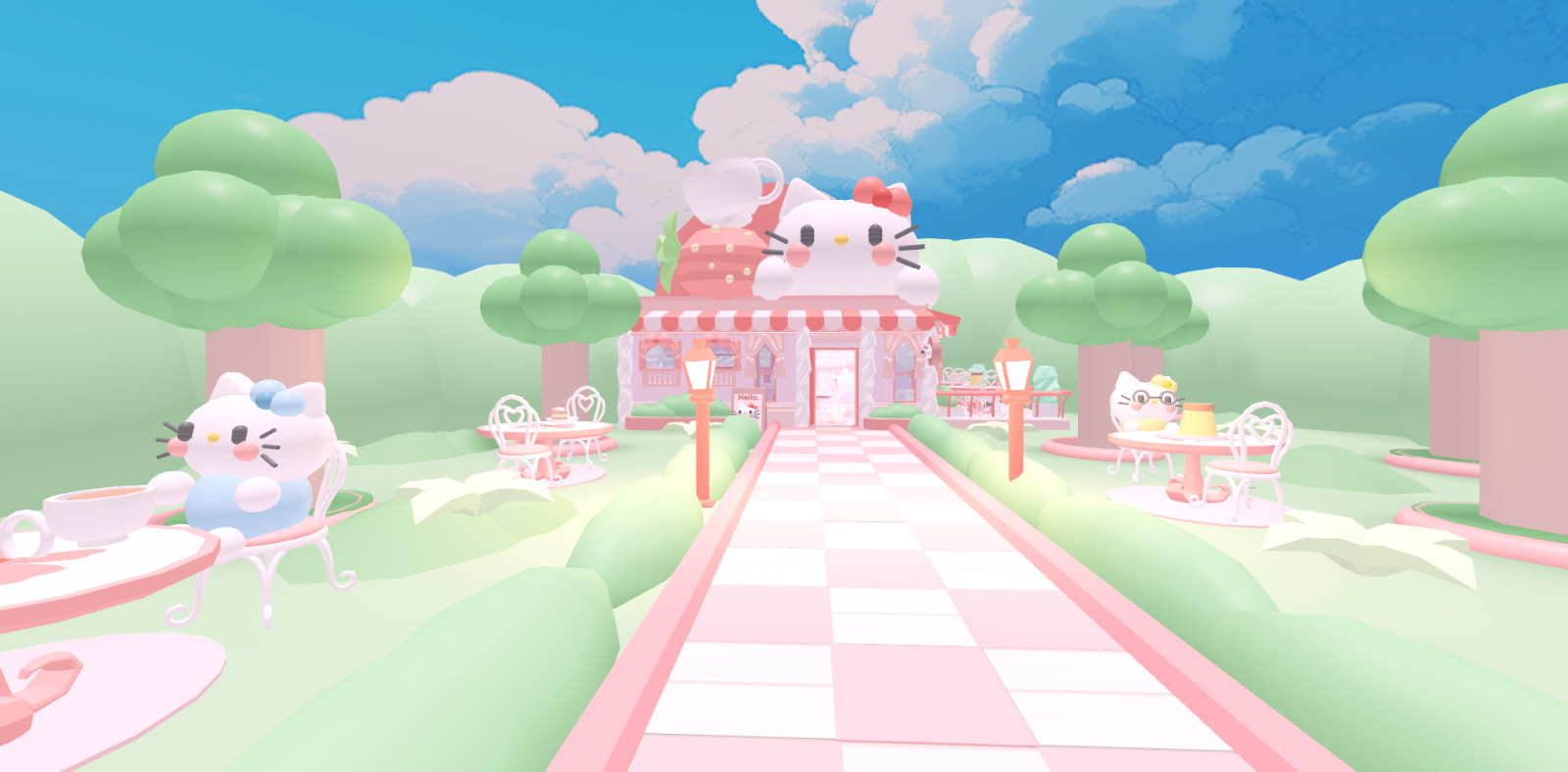 ⭐Glitch Build Preppy Kitty Cafe☕ House Home Adopt from me