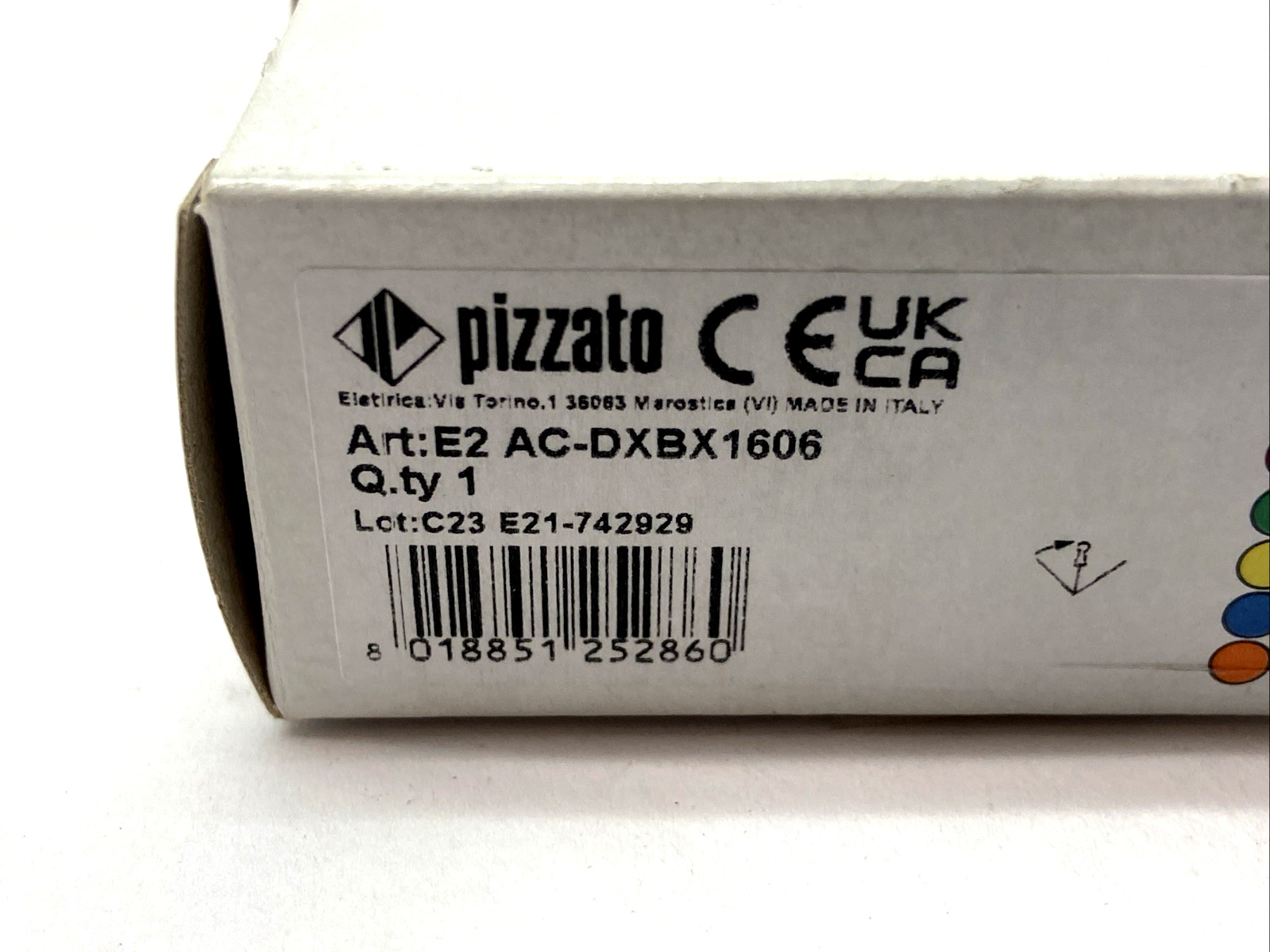 Pizzato E2 AC-DXBX1606 Keyed Selector Switch