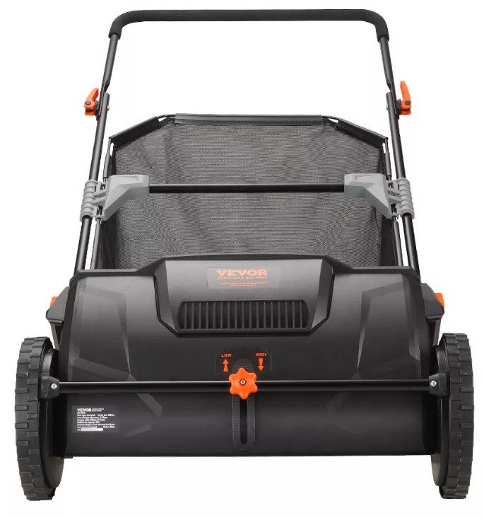 VEVOR Push Lawn Sweeper, 21inch Leaf & Grass Collector