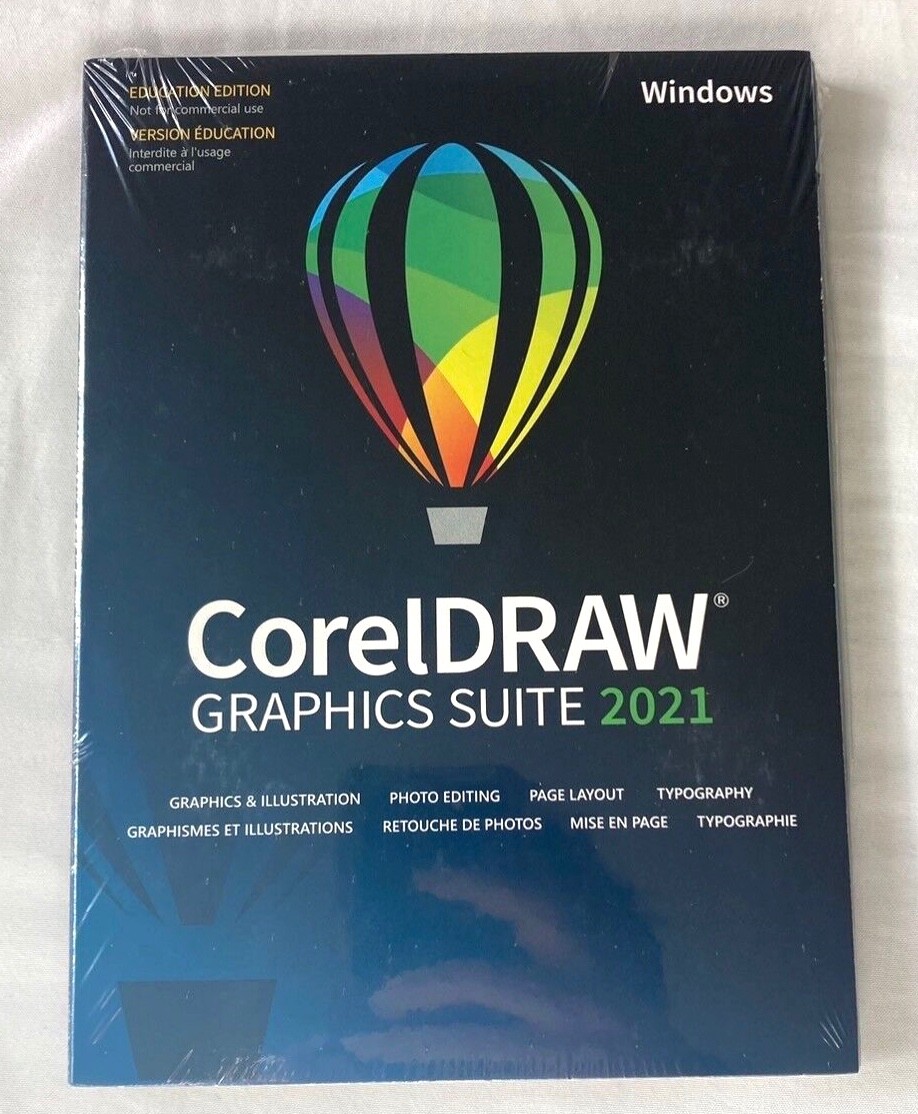 CorelDRAW Graphics Suite 2021 Windows (Box  Educational Version)