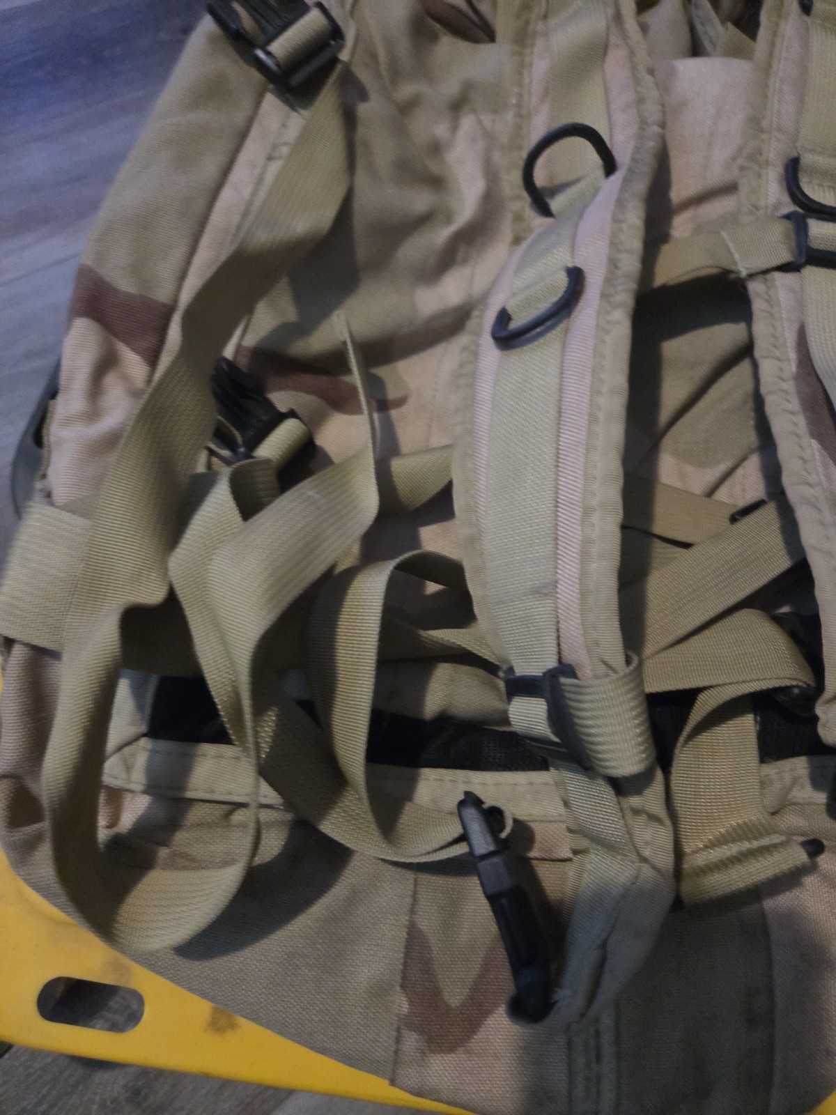 DCU Desert camouflage waterproof backpack USED