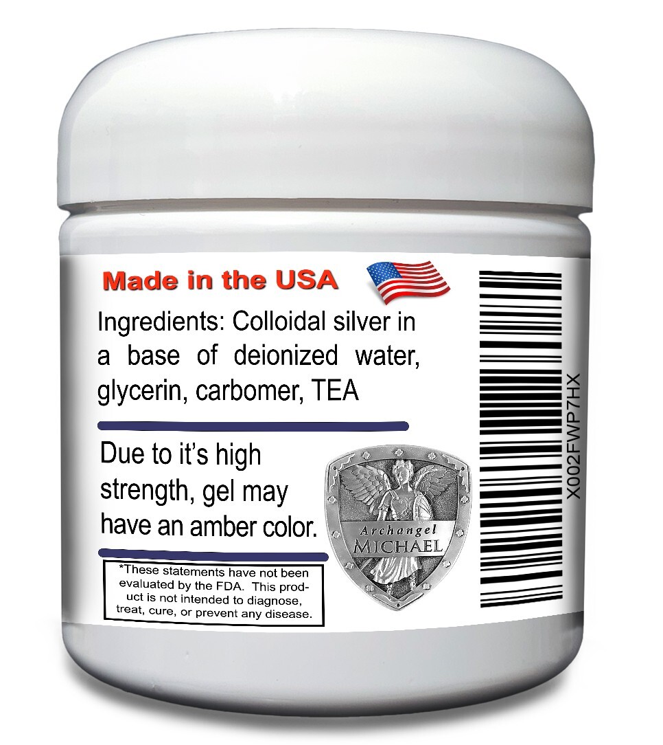 Colloidal Silver Gel 4 oz Angels Lab 100 ppm
