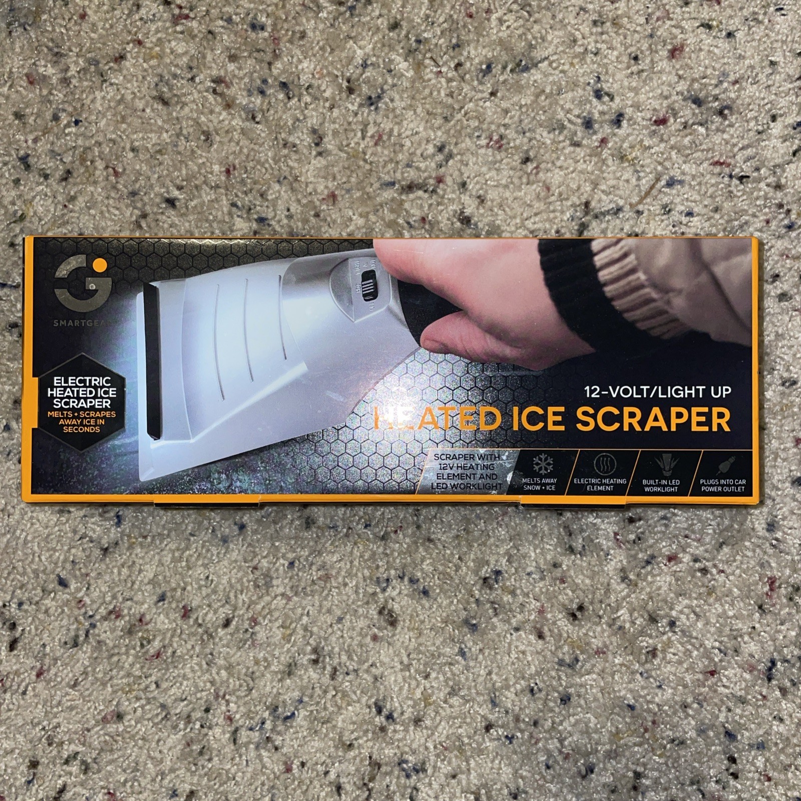 Heated Ice Scraper Light Up 12v Cigarette Port New In Box
