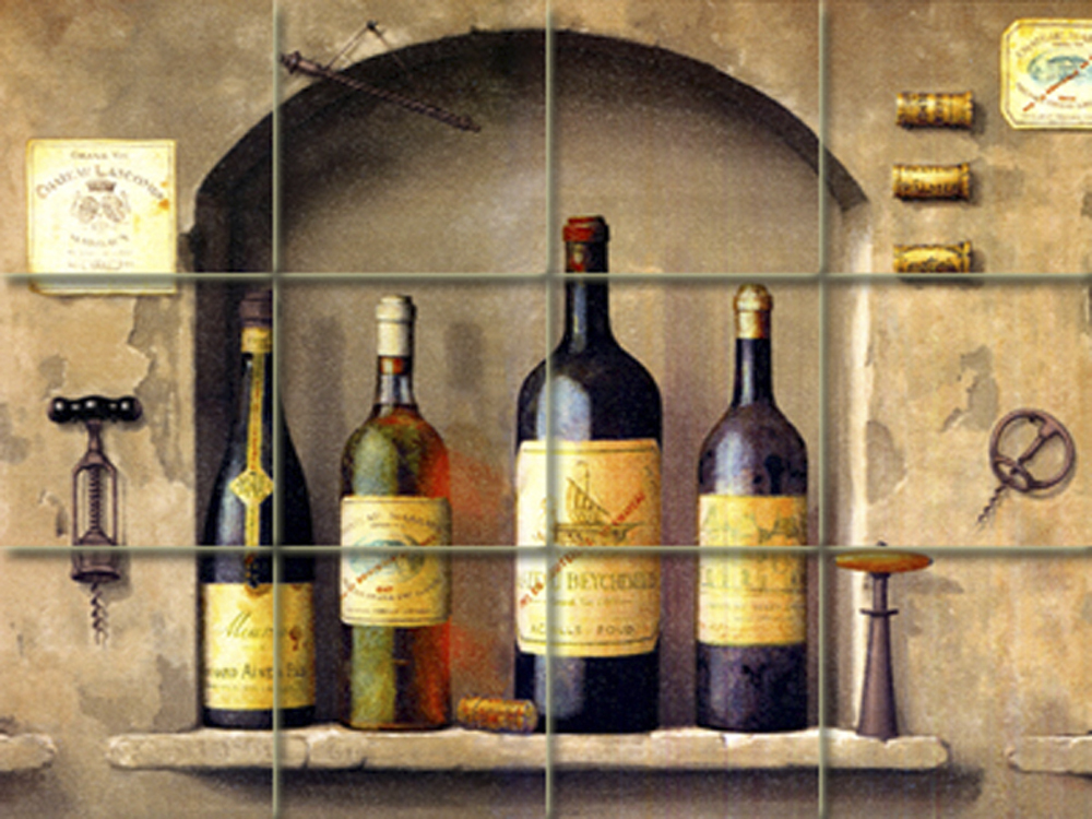 Mural Arc Ceramic Wine Decor Backsplash Tile #318
