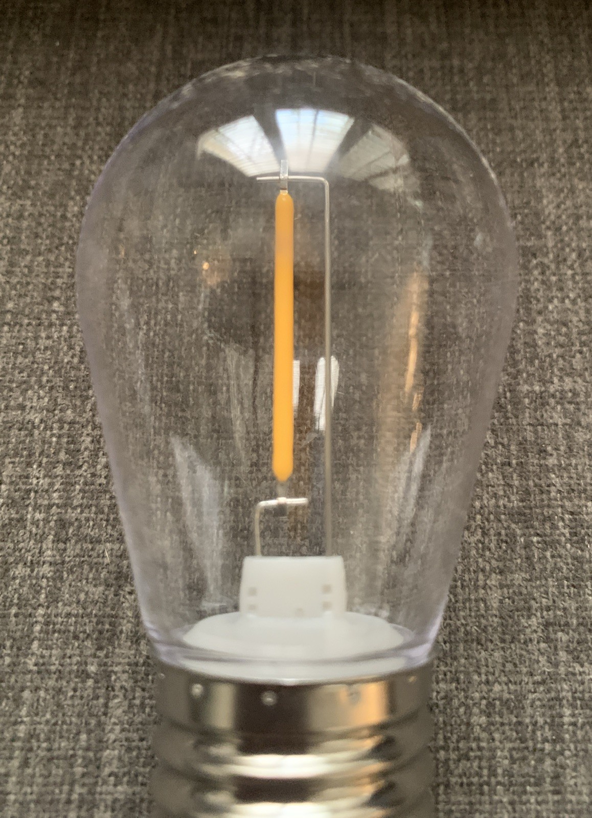 Energy-Efficient S14 LED String Light Bulbs Replacement Solar-Powered, 16 Bulbs