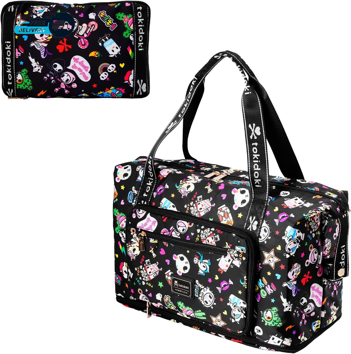 Unicorno Travel Duffel Bag Waterproof Weekender Bag Carry on Tote Bags