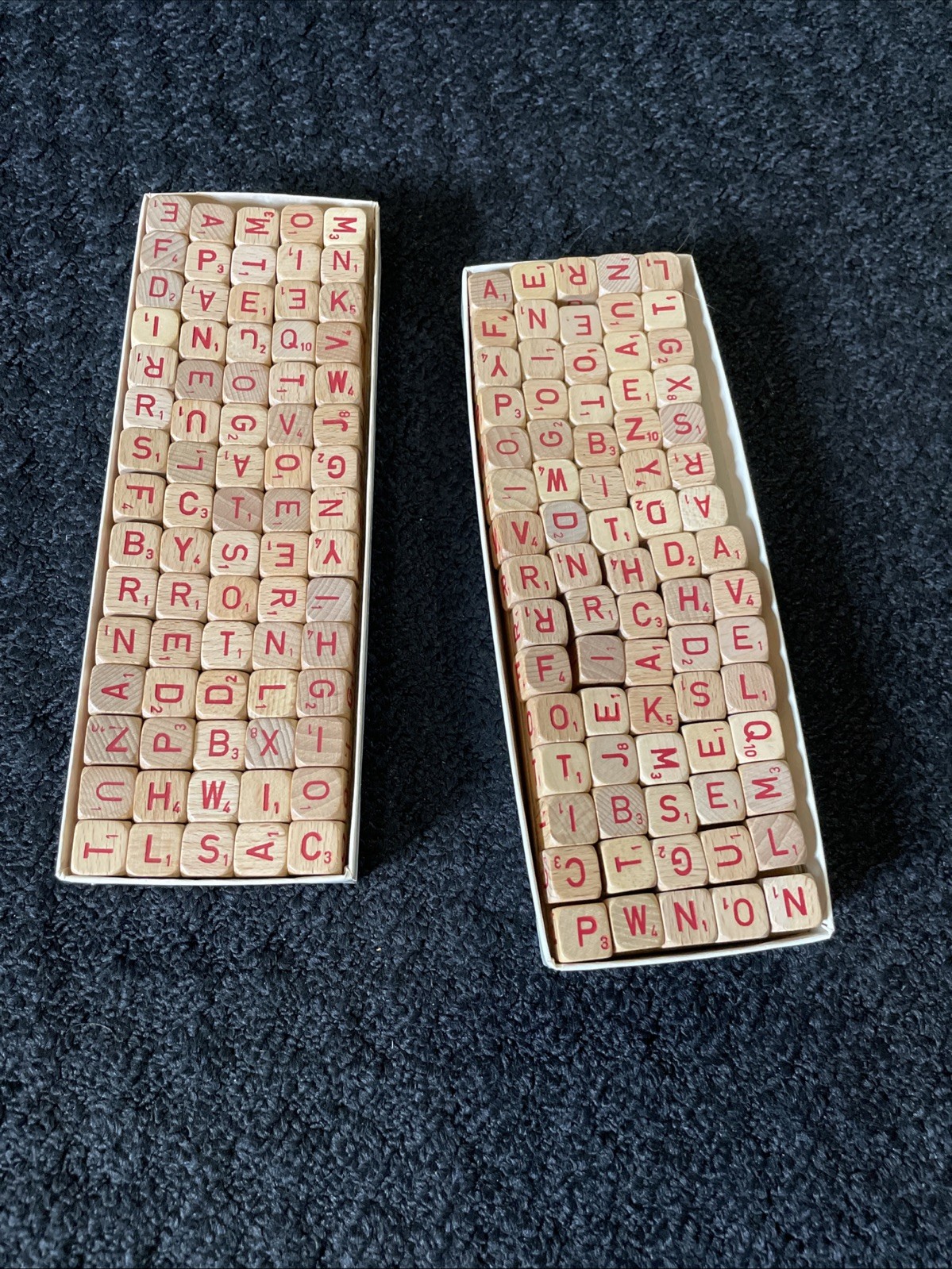 Vintage Complete Set 75 RSVP Scrabble Tiles