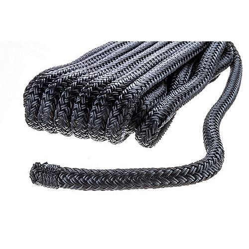 Seachoice Double Braid Nylon Dock Line Black 3/8" x 15'