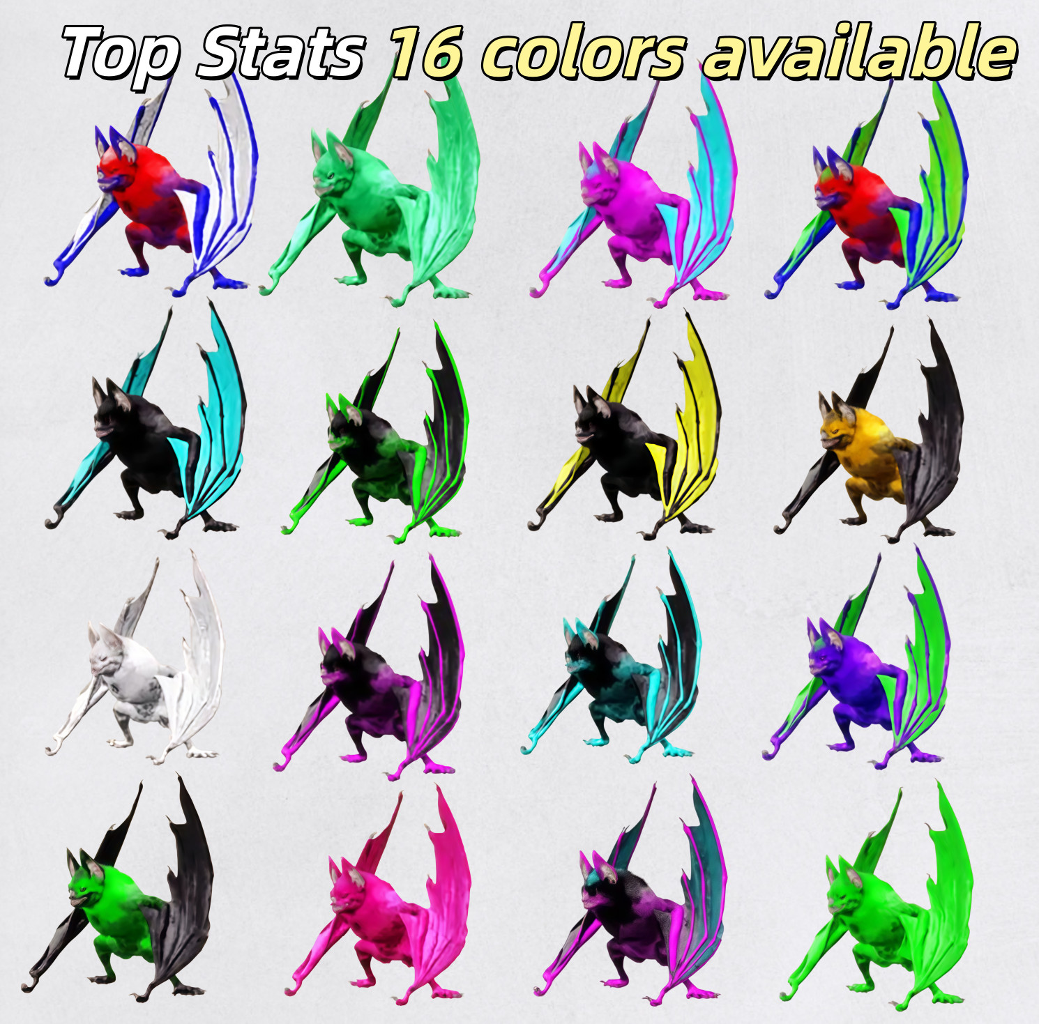 ARK Survival Ascended New Desmodus Top Stats PVE PS5/XBOX/PC