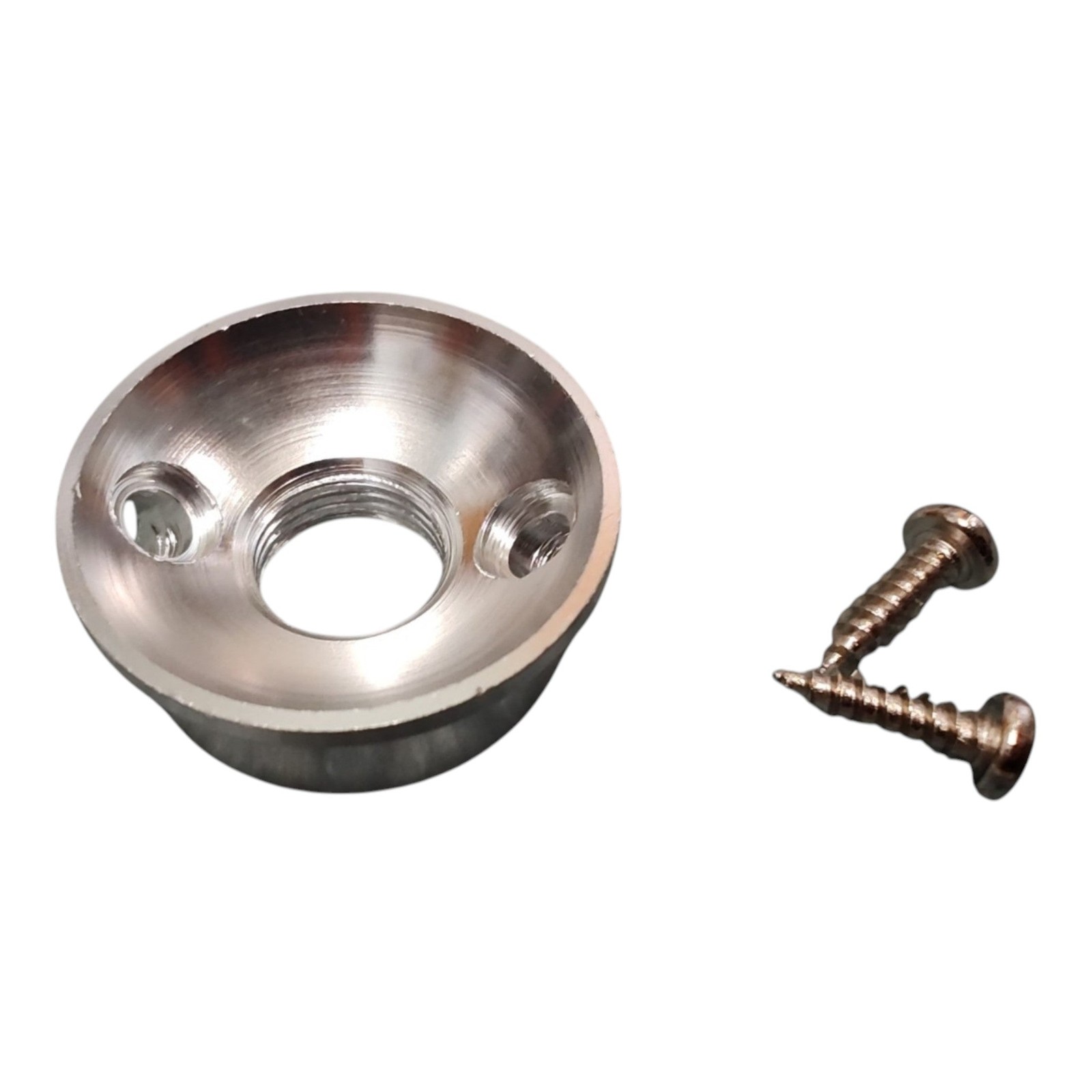 Electrosocket Jack Plate for Telecaster - Polished Aluminum Finish US Spec