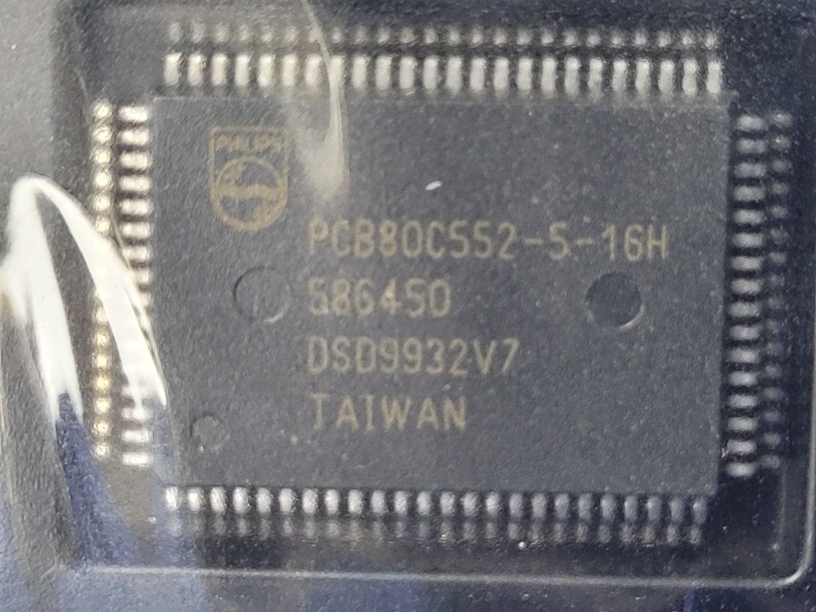 (1 PC) PCB80C552-5-16H PHILIPS Microcontroller 8-Bit 8051 CPU 16MHz CMOS PQFP80