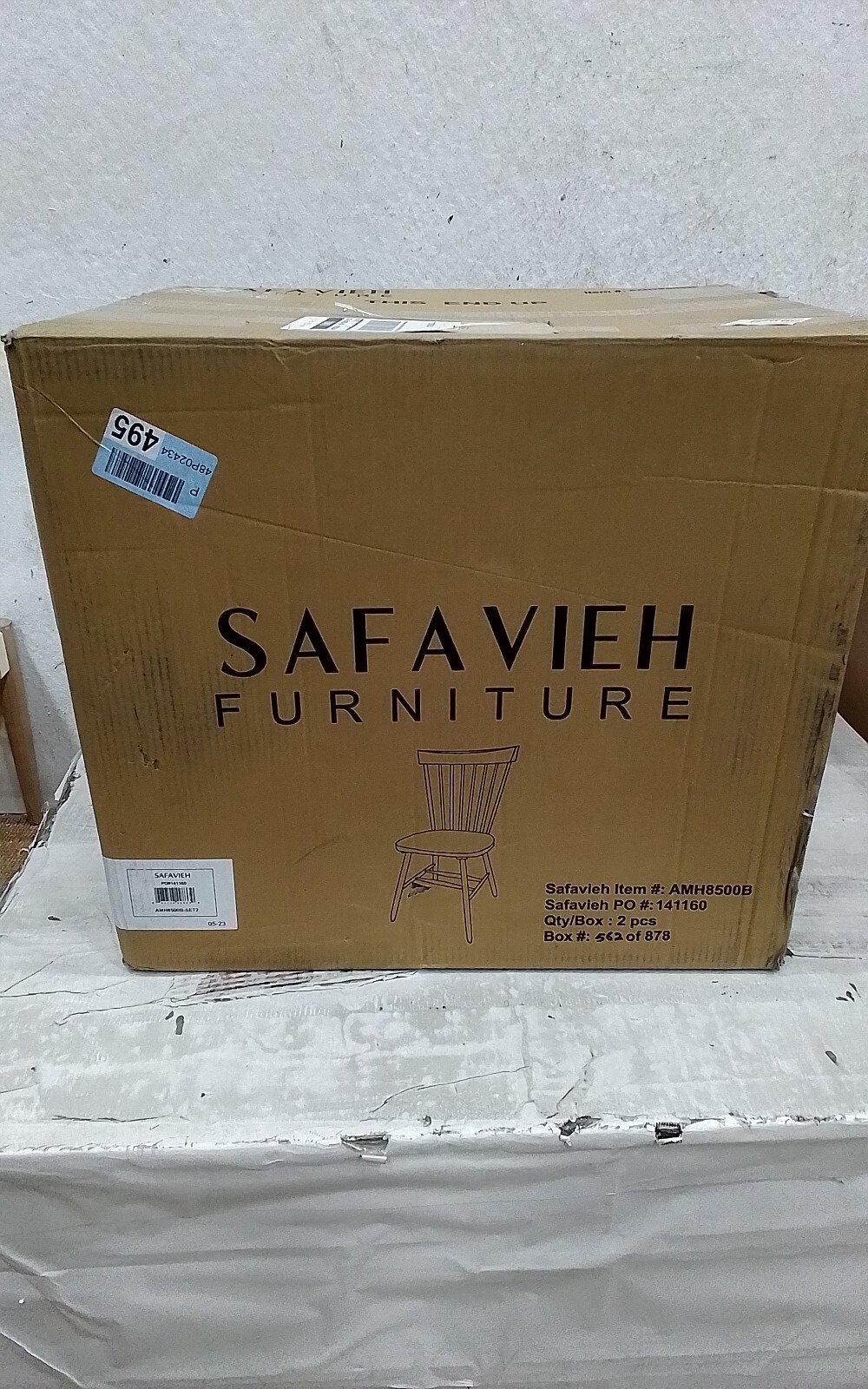 Safavieh PARKER SPINDEL SIDE CHAIR, Reduced Price 2172734428 AMH8500B