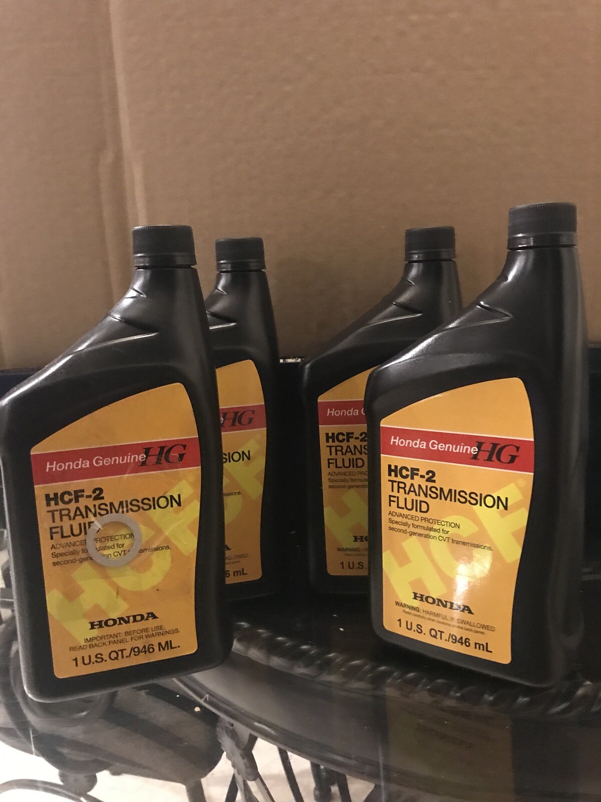 4 QTS Honda Genuine OEM CVT Fluid 08200 - HCF2 ( For Civic,Accord,Crv 2 WD&Fit)