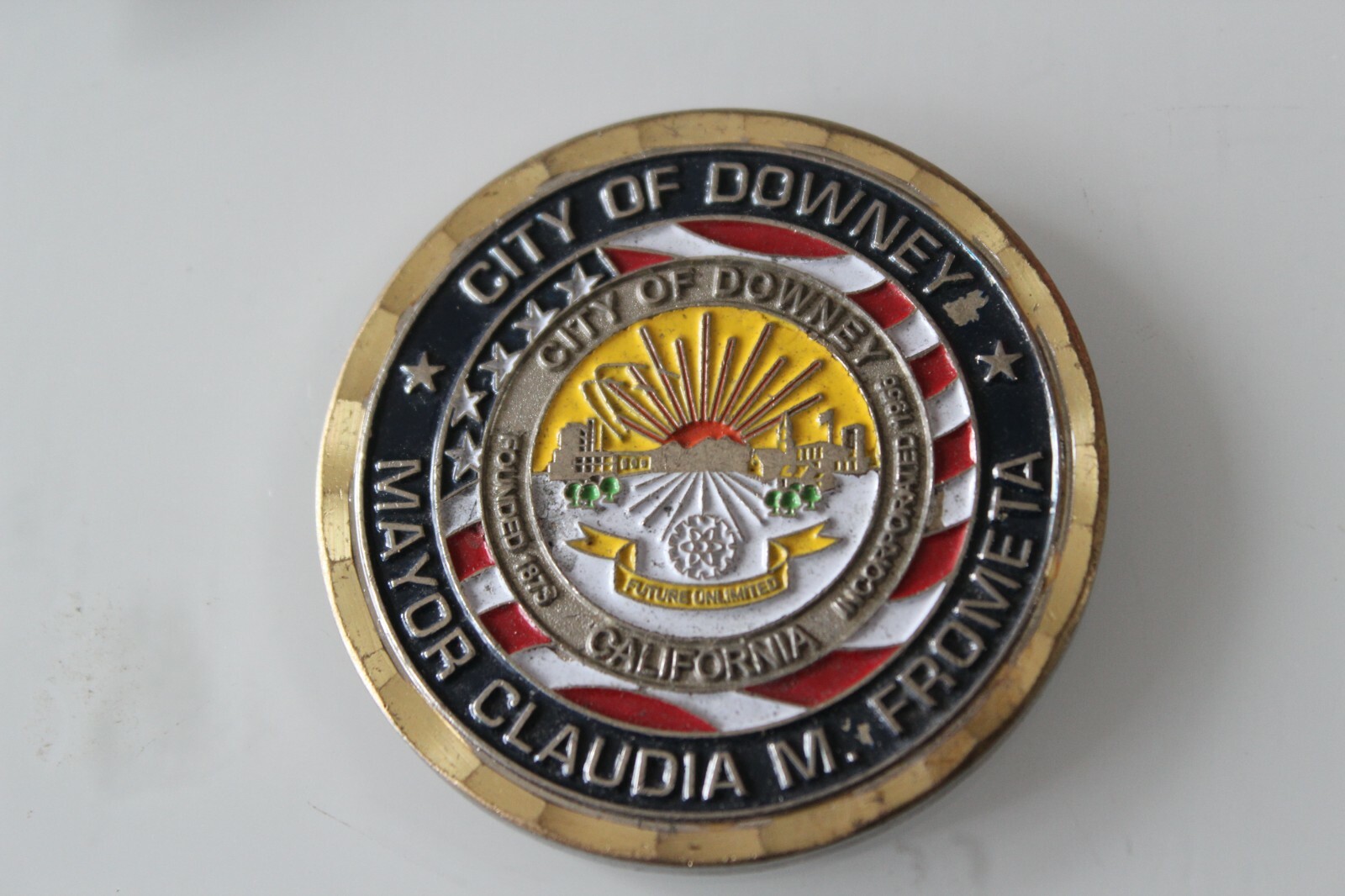 City of Downey Mayor Claudia M.Frometa Challenge Coin