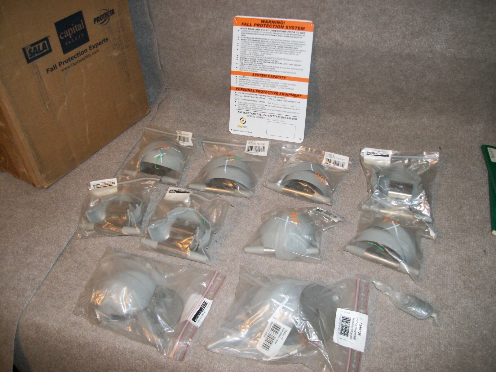 LG LOT NEW SALA EVOLUTION HORIZONTAL LIFELINE CABLE BRACKET 7240125 7240115