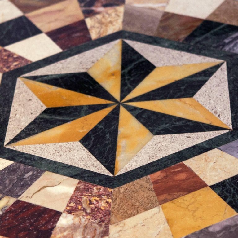 24" Marble Center patio Table Top Inlay multi stones art Handmade Work