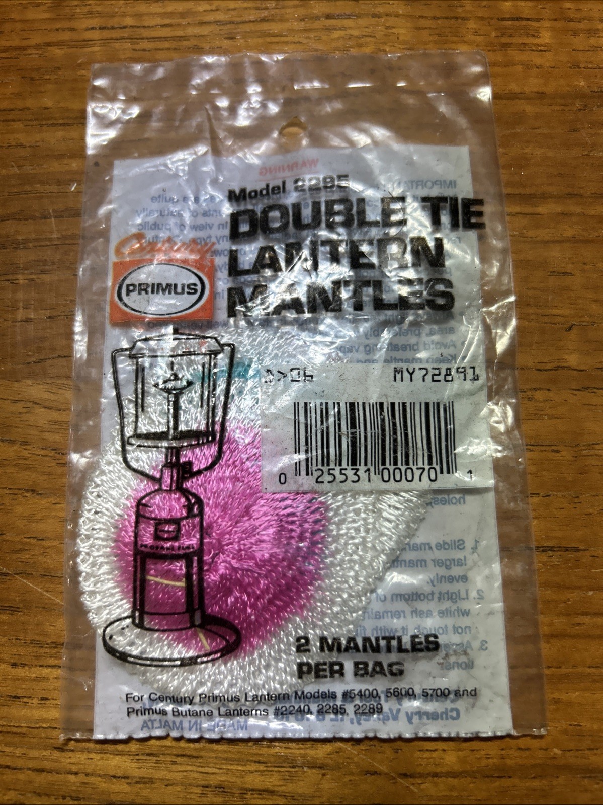 Century Primus Lantern Mantles Model 2295 Double-Tie 2 Pc. Pack