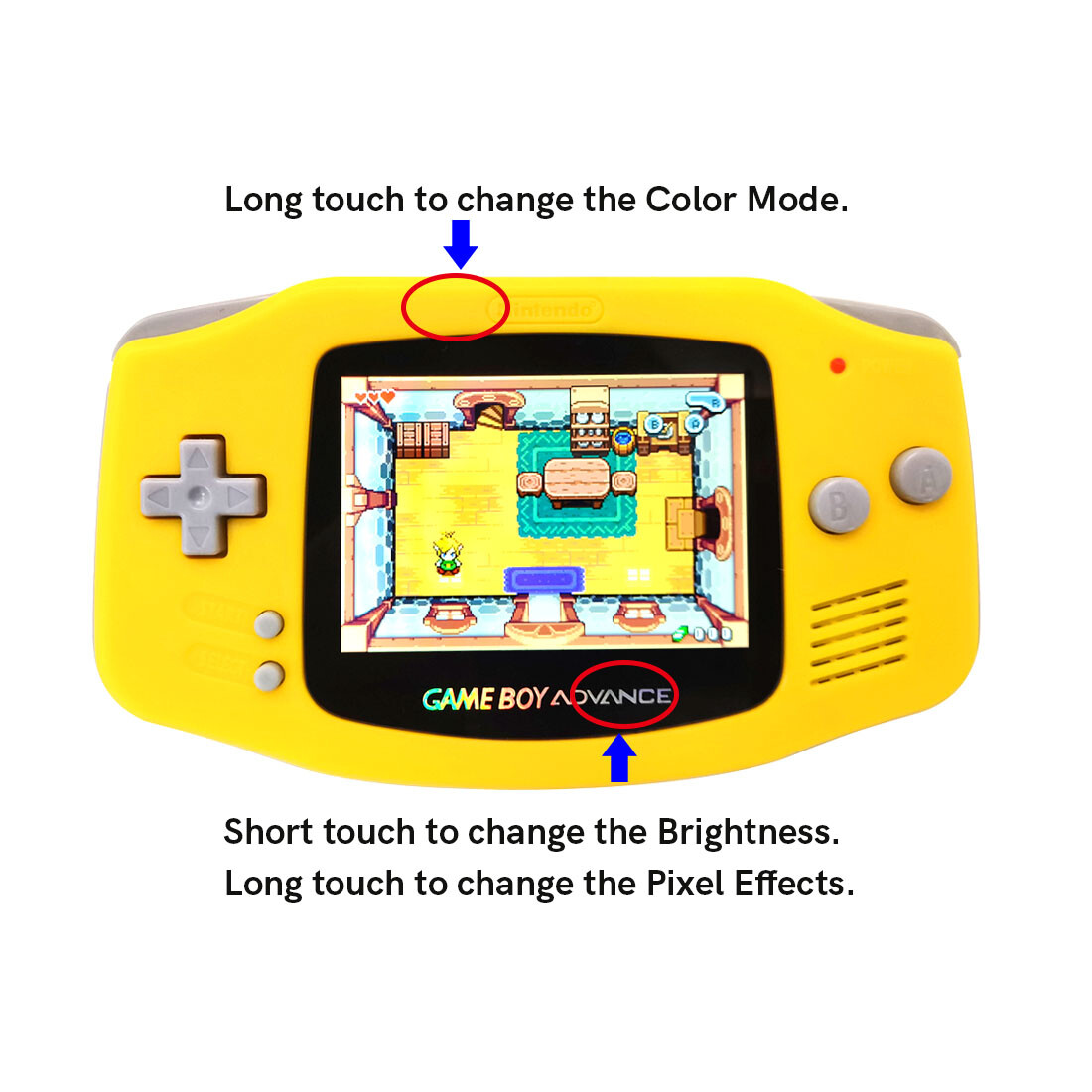 Drop in GBA IPS V5 LCD Laminated Screen Kit W/Battery Shell For Gameboy Adavance