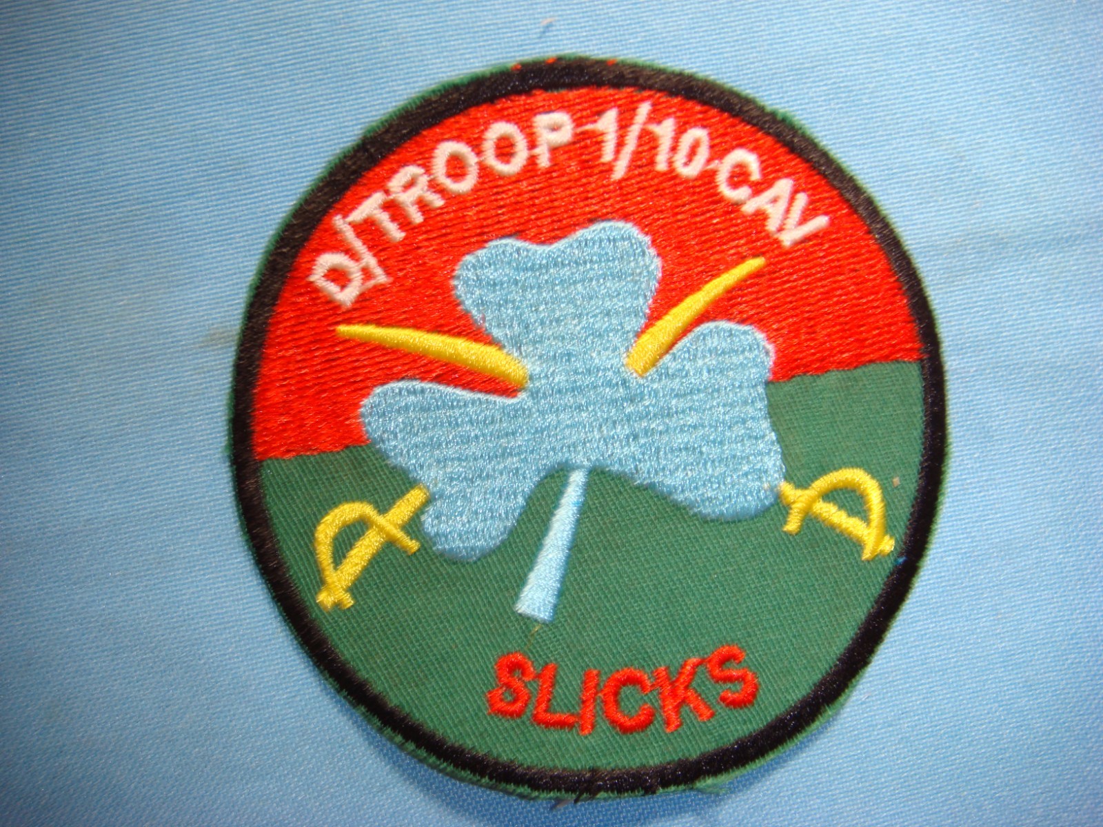 VIETNAM WAR PATCH, US D TROOP 1st SQUADRON 10th CAVALRY REGIMENT