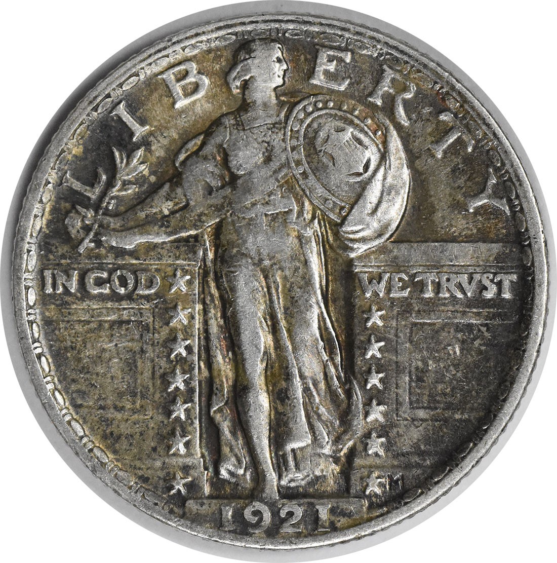 1921 Standing Liberty Silver Quarter AU Uncertified #937