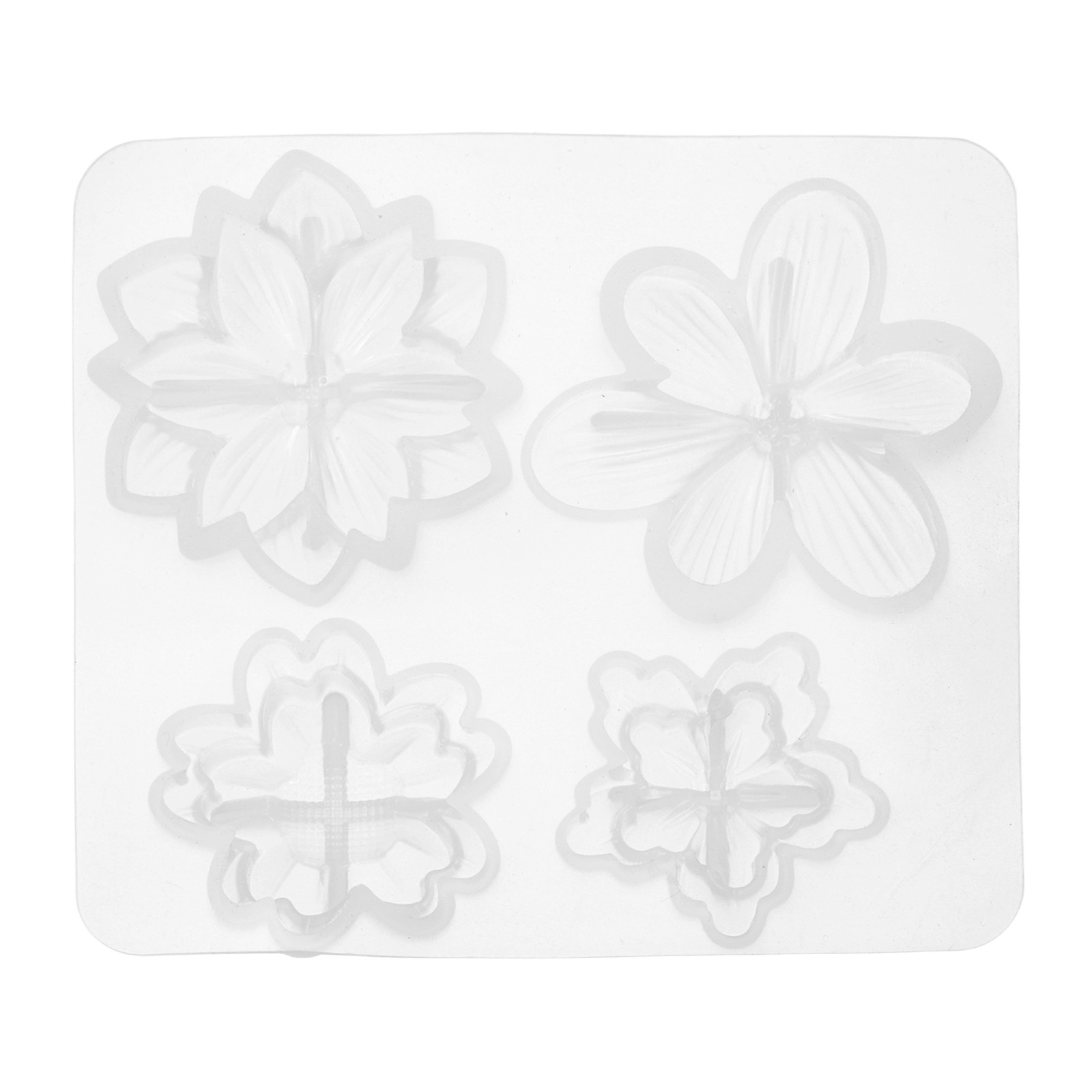 Silicone Jewelry Mould, Flowers Resin Jewelry Silicone Casting Mould, White