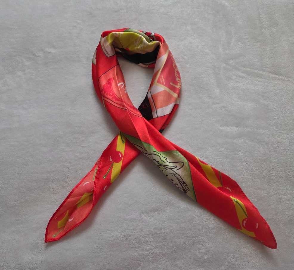 New Anthropologie Matchbox & cherries printed scarf