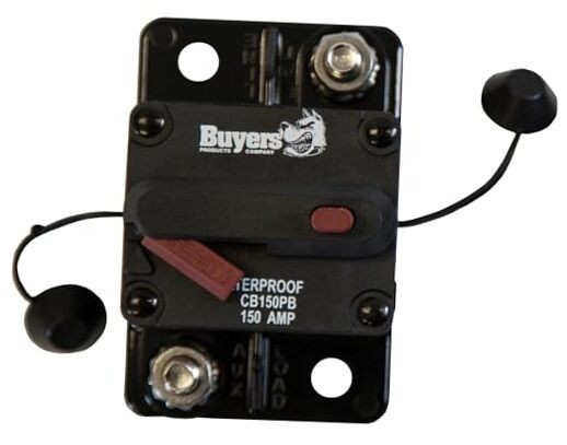 Buyers Products CB150PB Circuit Breaker with Manual Push-to-Trip Reset, 150 Amp