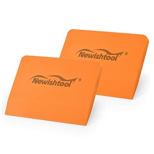 Soft Silicone Small Squeegee for Vinyl, 2 PCS PPF Tools Window Tinting Orange