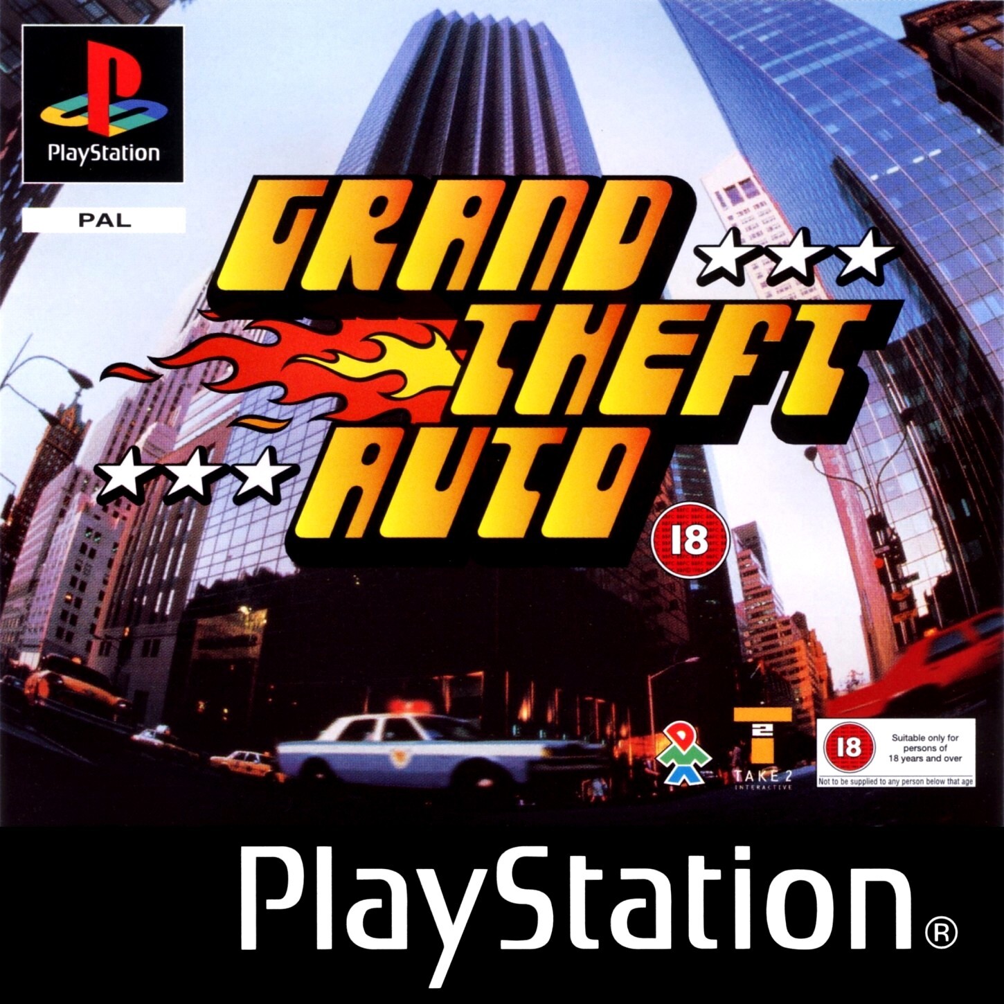 Grand Theft Auto PS1  Box Art Case Insert Cover Only