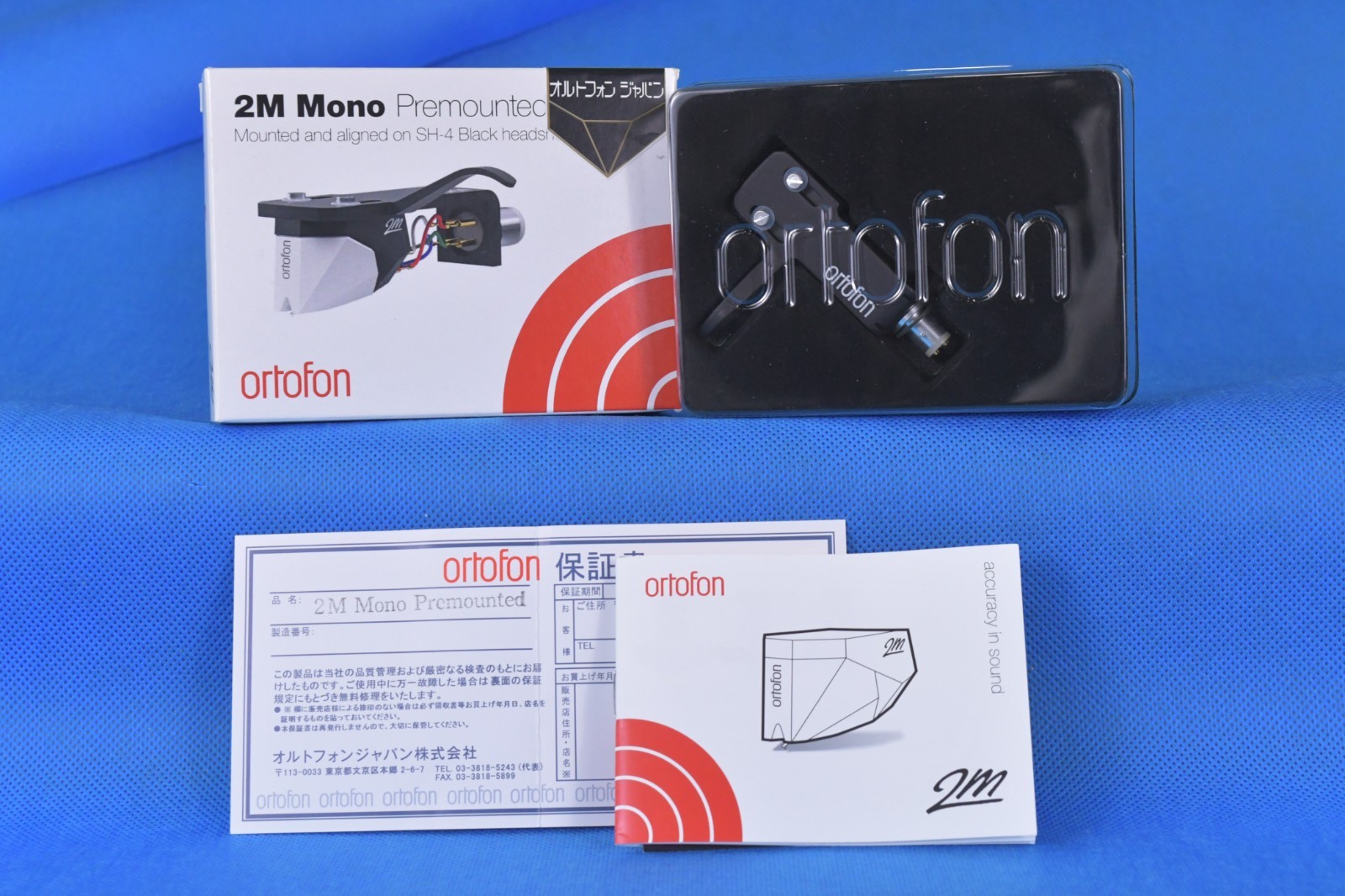 Ortofon 2M Mono Premounted Pickup Mounted on SH-4 Black Headshell