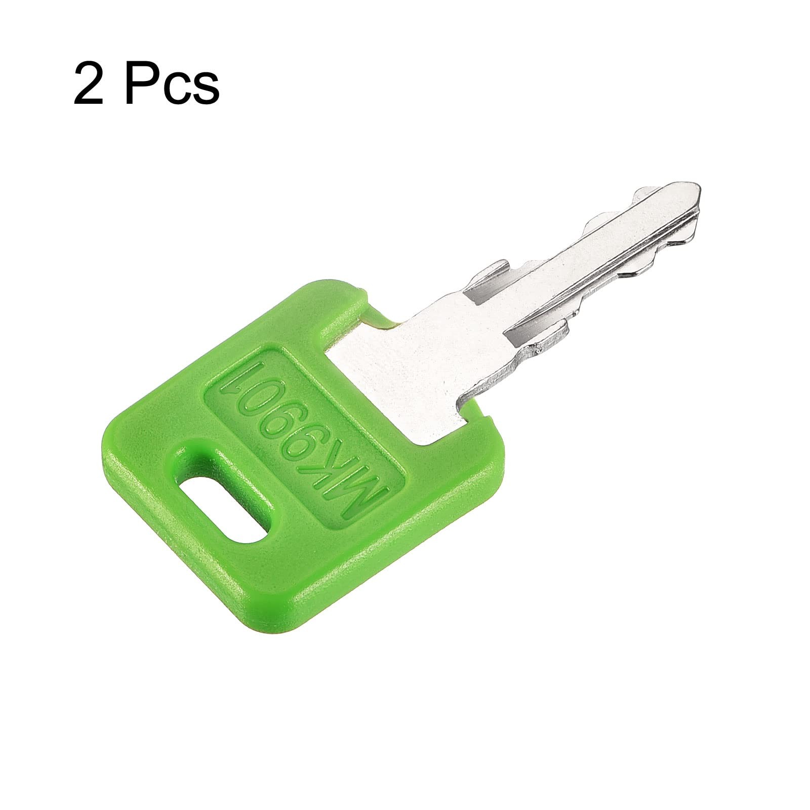 uxcell Ignition Key, Motorhome Start Keys for Code 9901- M / Green, Silver