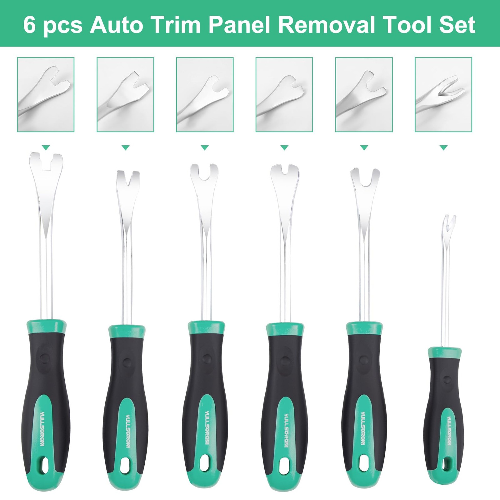 YullSorom 6 Piece Auto Trim Panel 6 Removal Tool Set