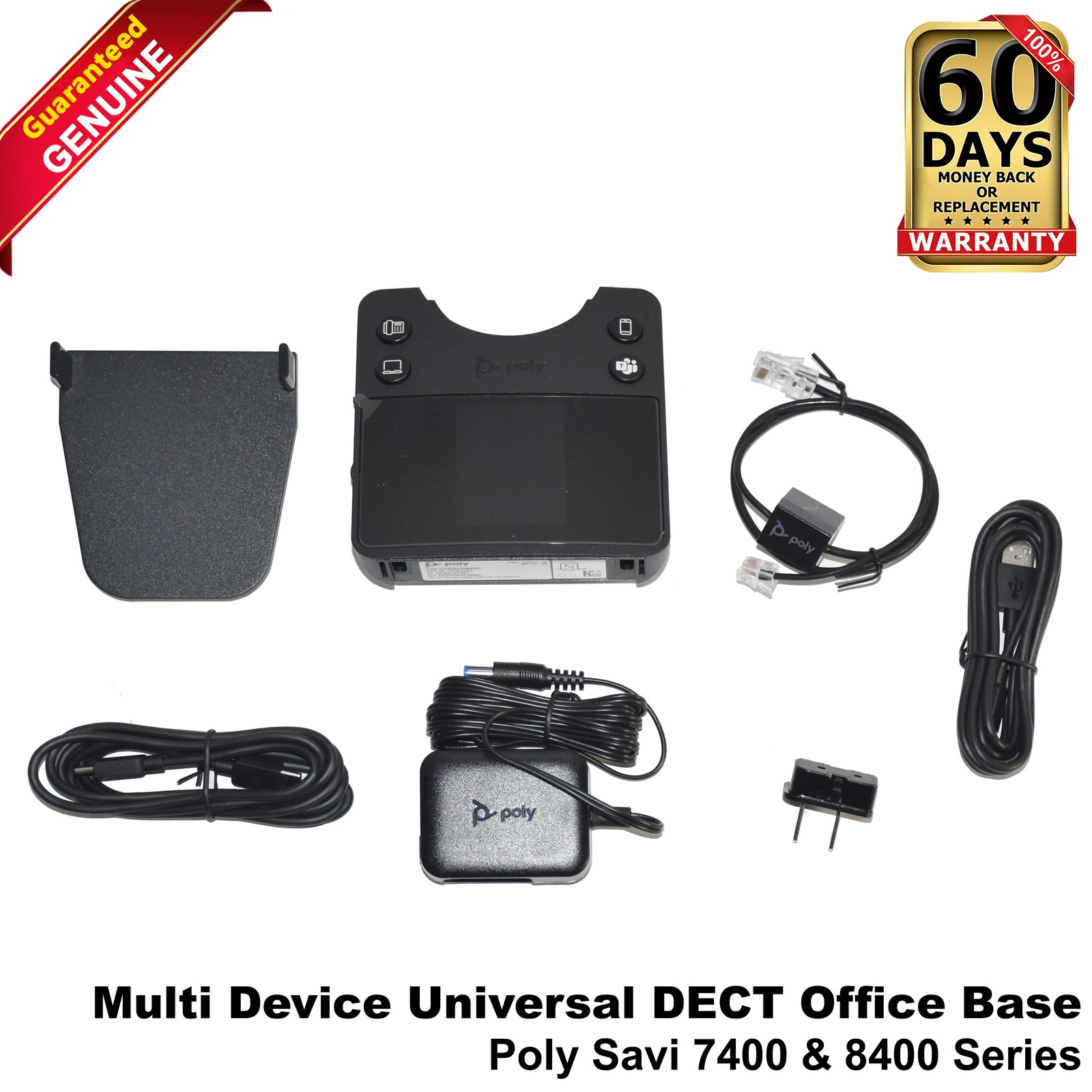 Poly Savi 7400 8400 Multi-Device Universal DECT Office Base CB8421 – Microsoft