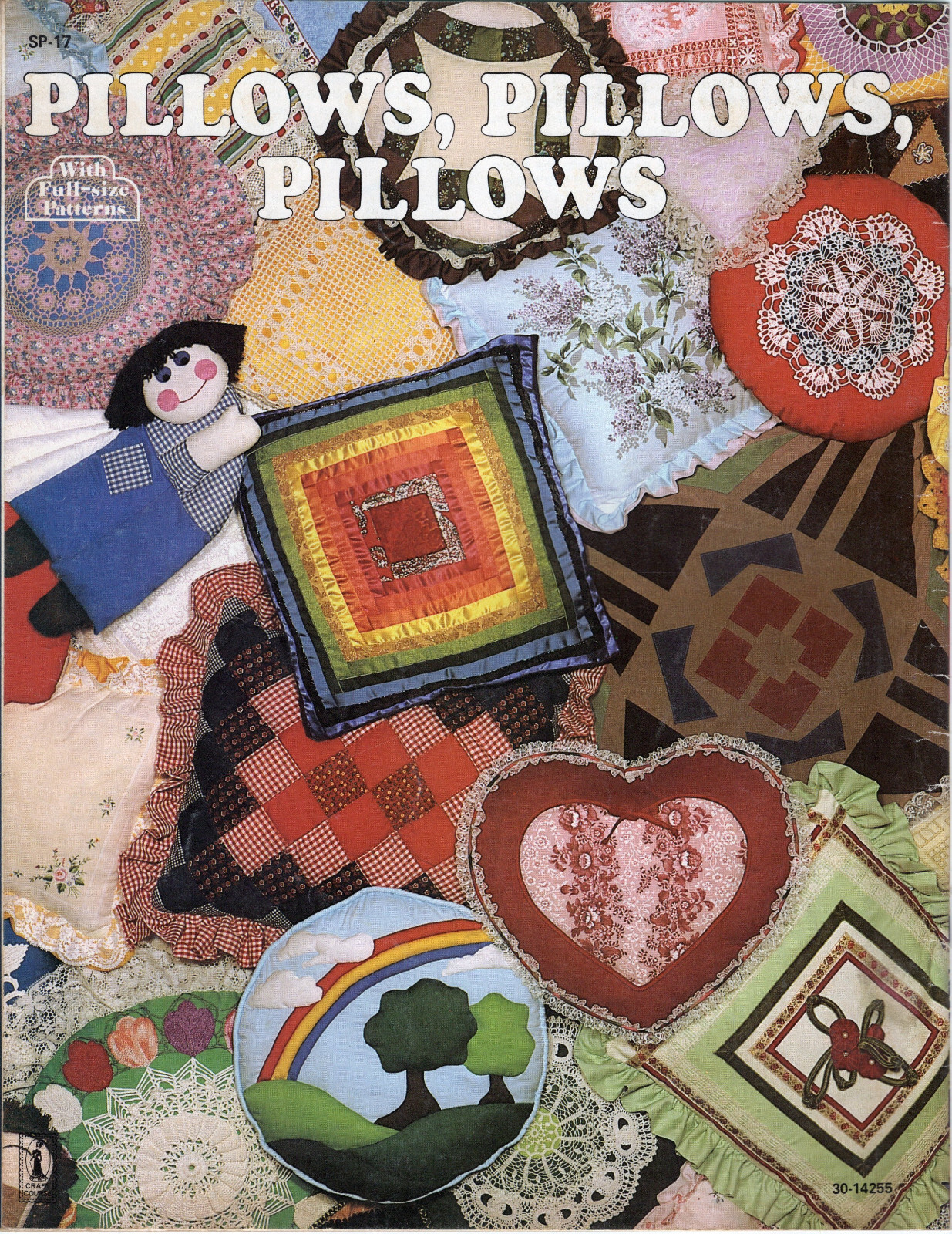 Pillows, Pillows, Pillows" ©1978 Craft Course Pub. Booklet w/Pattern Sheet SP-17