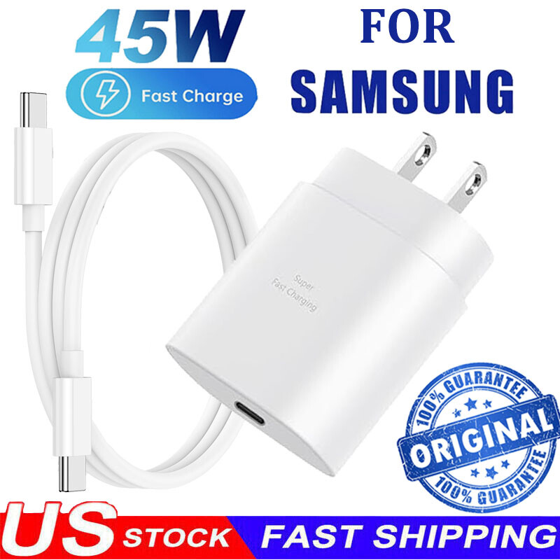 Original Super Fast Wall Charger+Type C Cable For Samsung A06 A16 A15 A25 A37 57