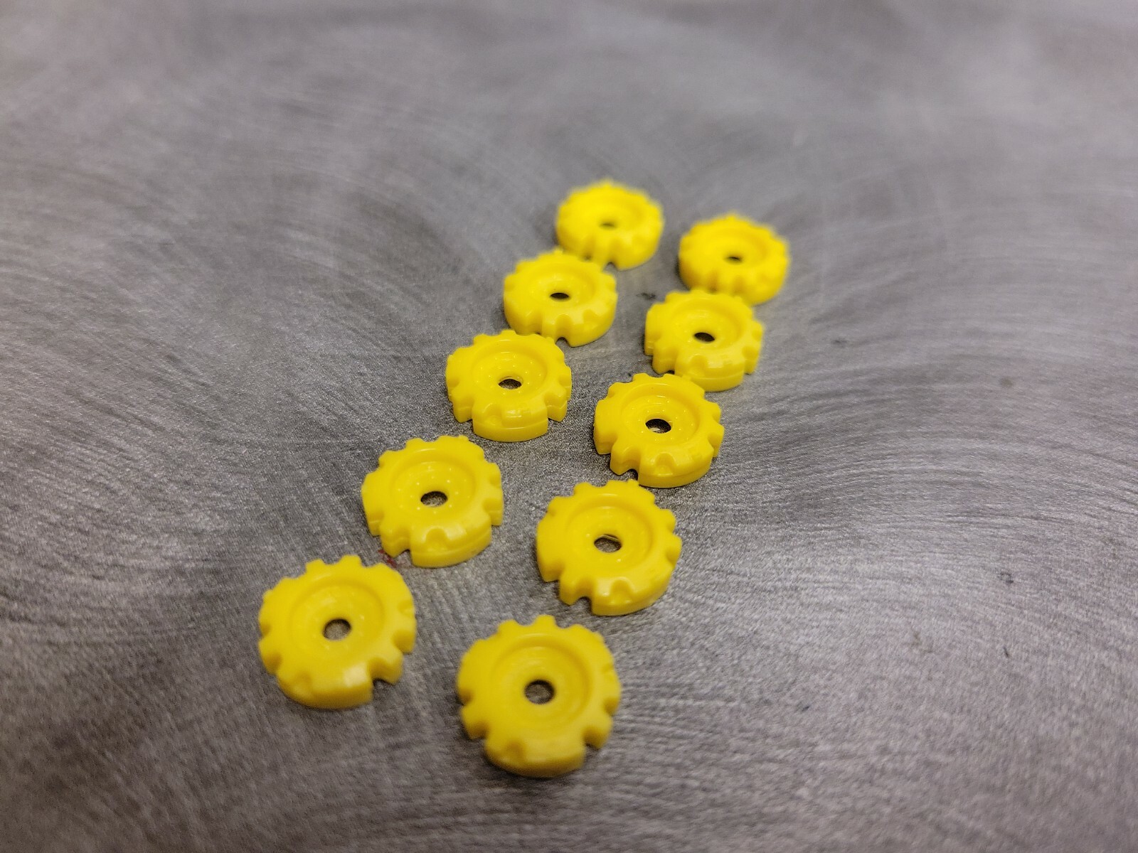 1/64 Farm custom scratch tractor yellow inner wheel weights (5 pair)